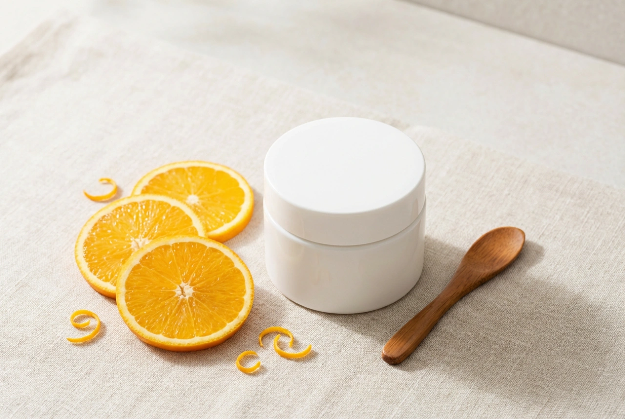 Ansiktsmaske med vitamin C: Glød, ingrediensstabilitet og påføring