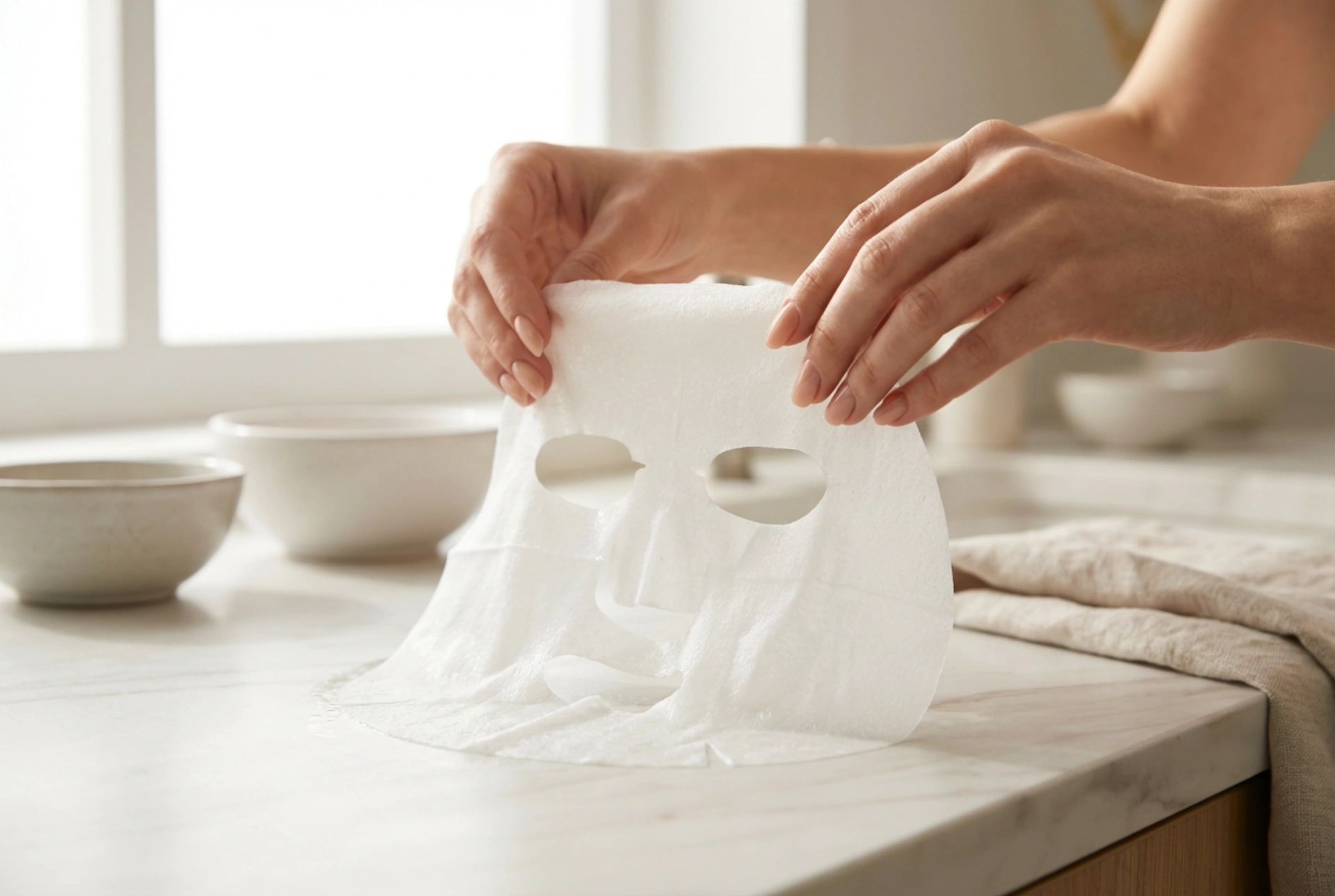 Sheet-masker: de vanligste feilene og riktig rekkefølge i hudpleien