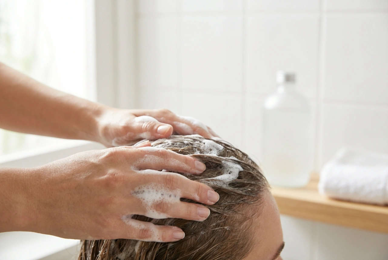 Dyprensing: Rensende sjampo for hodebunnen steg for steg