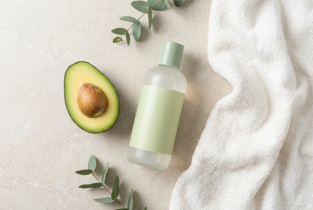 Avokadosjampo: skånsom rens og mykhet etter vask
