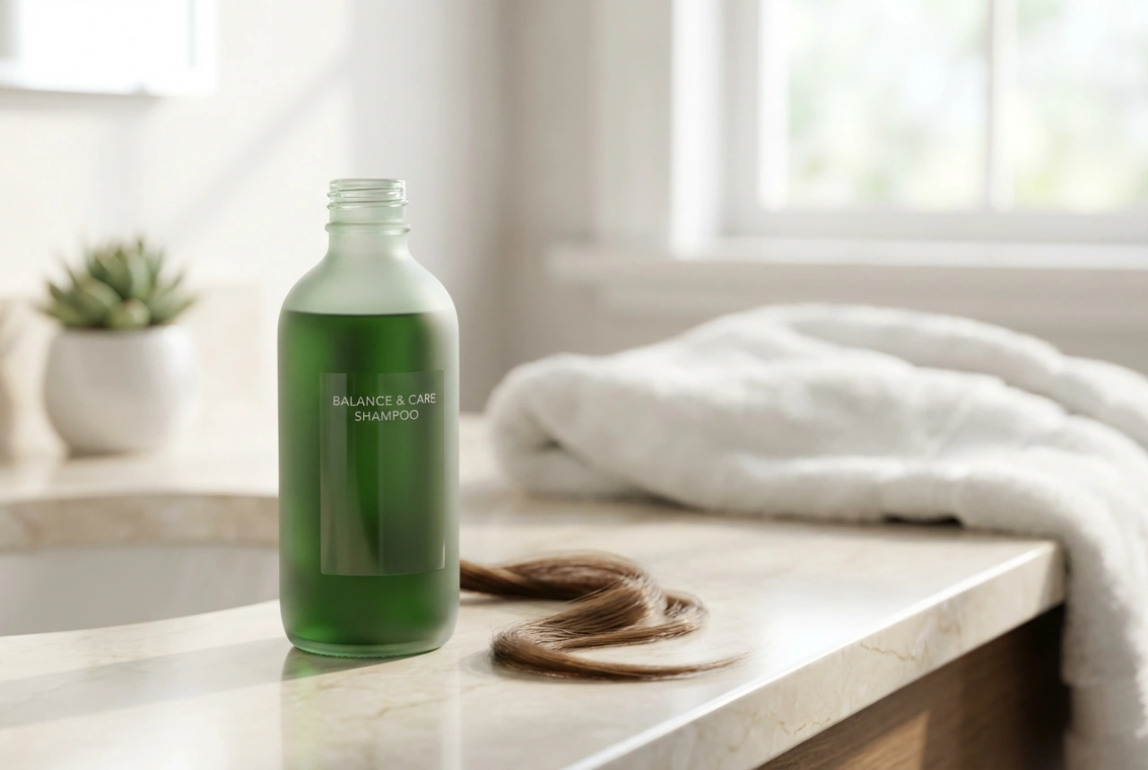 Grønn sjampo for hår: Nøytraliserer røde toner og renser