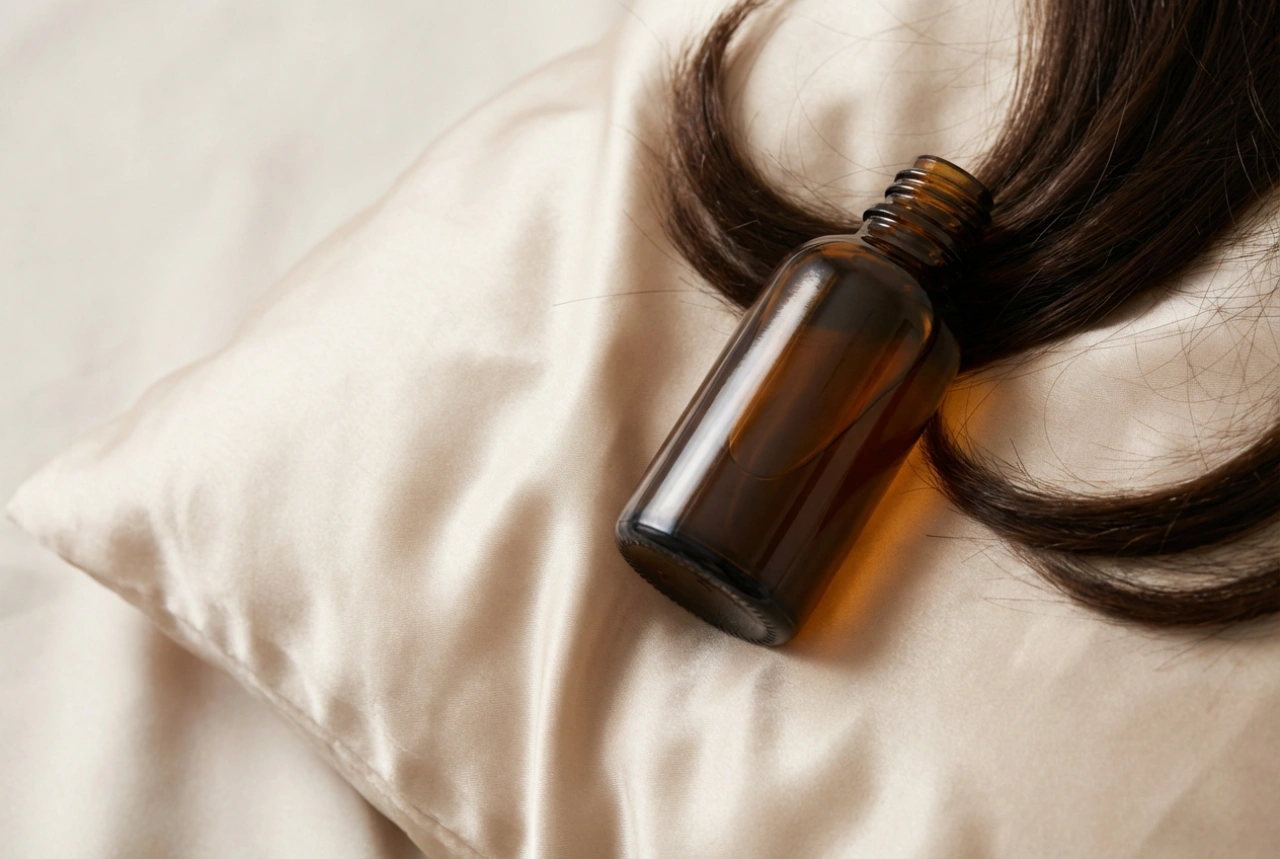 Hårserum for natten: påføring, putebeskyttelse og morgenvask