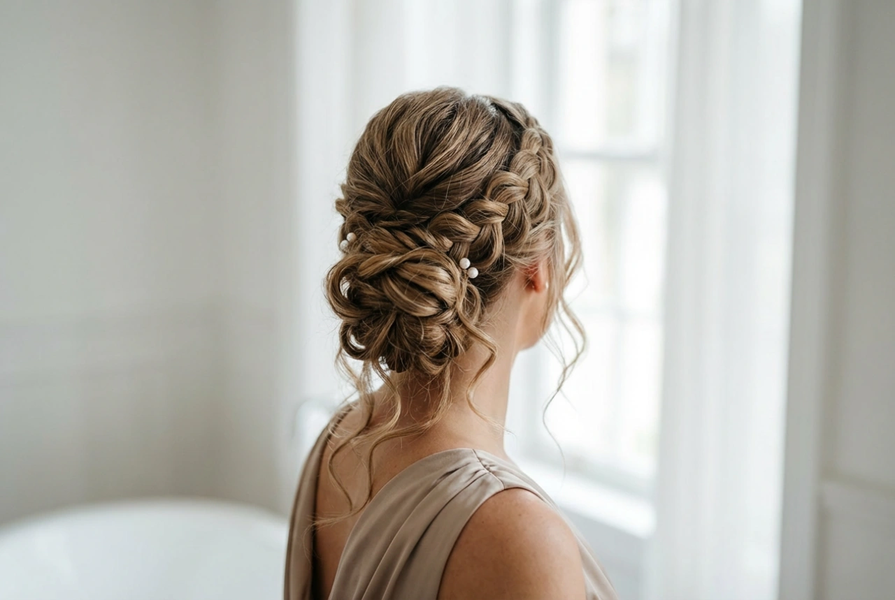 Frisyre for forloveren: eleganse, holdbarhet og tilpasning til kjolen