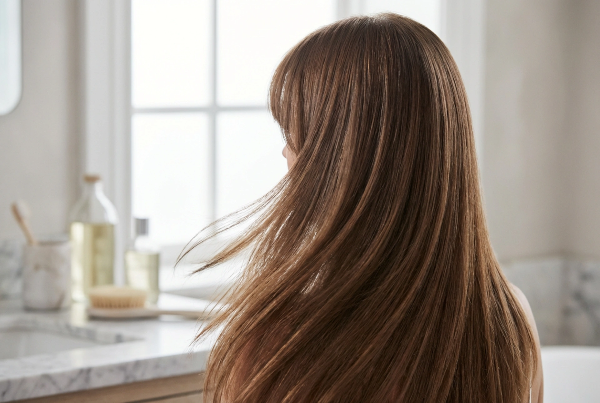 Frisyre for langt hår med pannelugg: klipp, tørking og styling