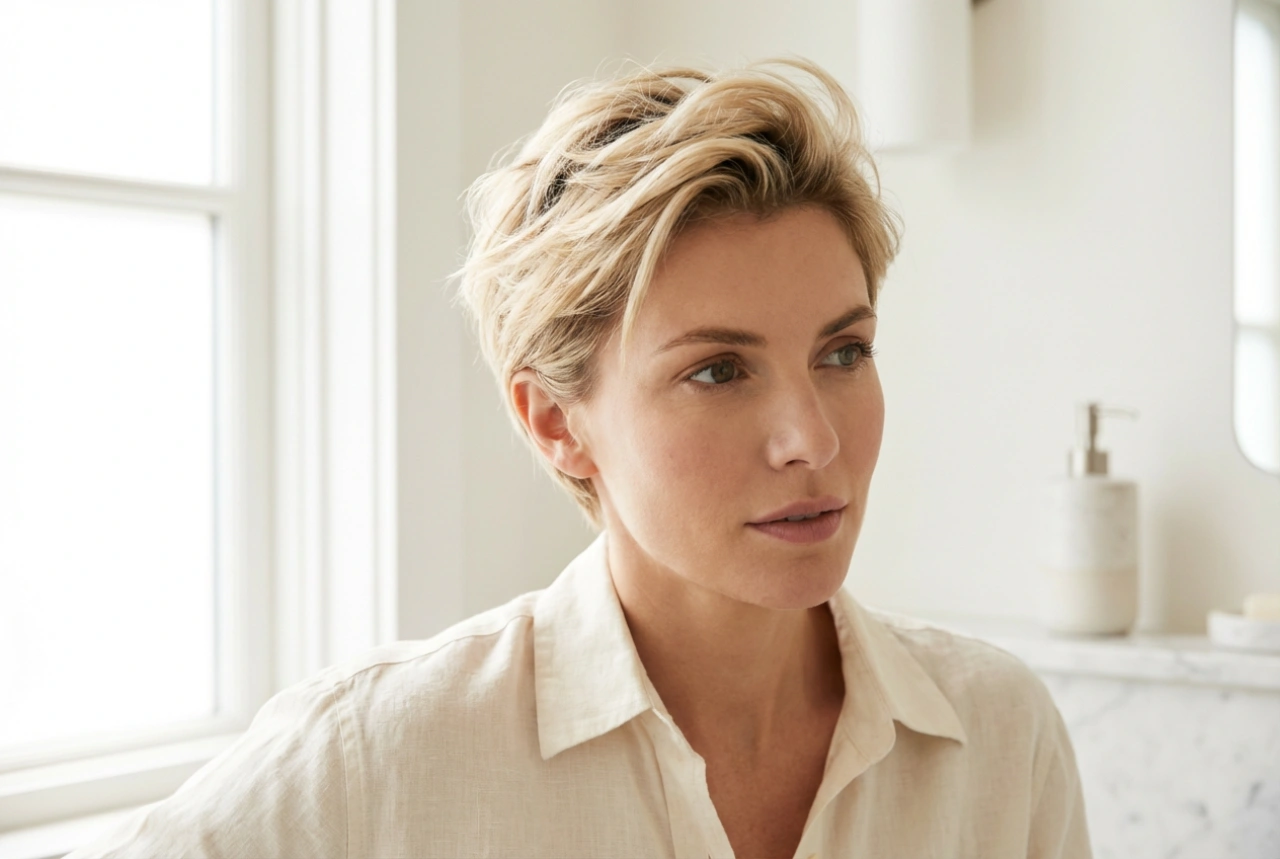 Kort pixie med volum: Slik styler du den trinn for trinn