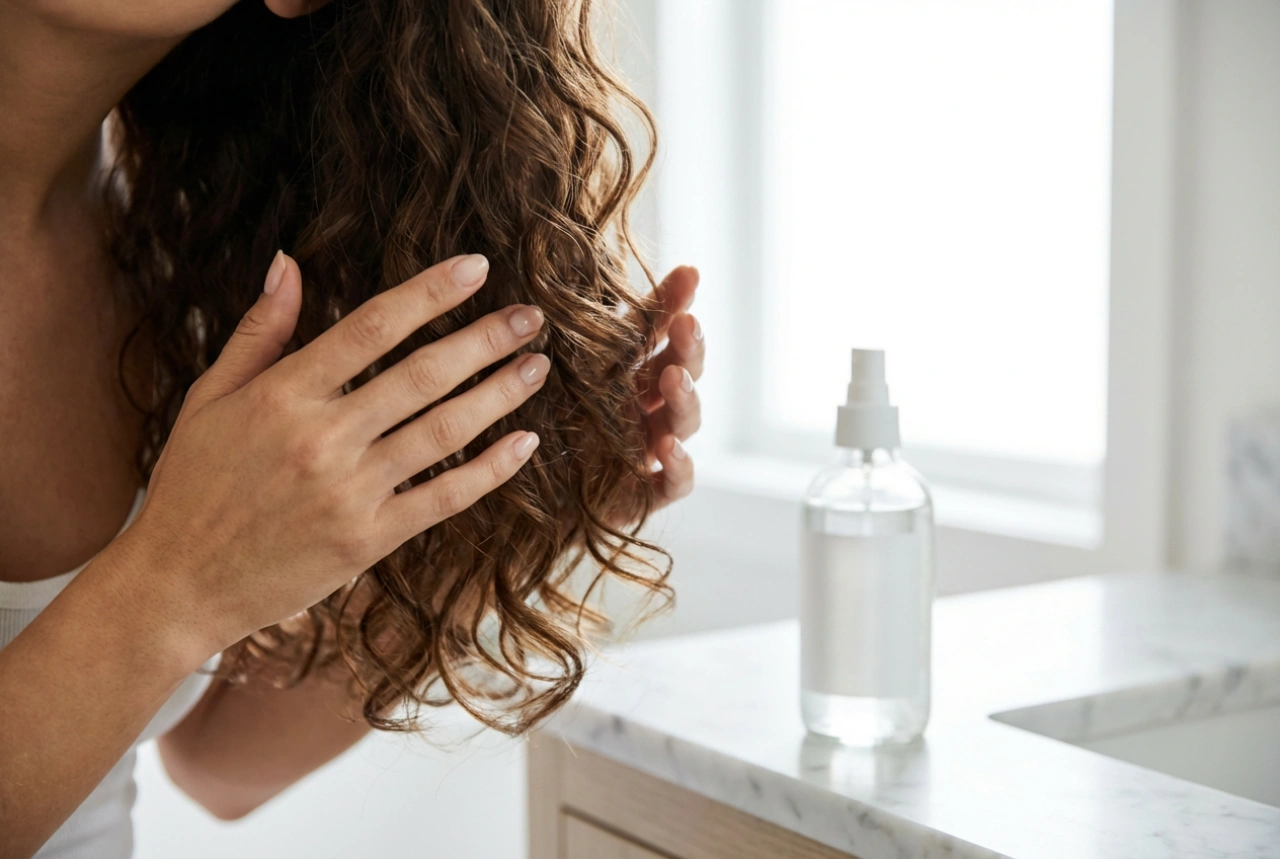 Frisyre: Skulderlange krøller steg for steg, beskyttelse og hold