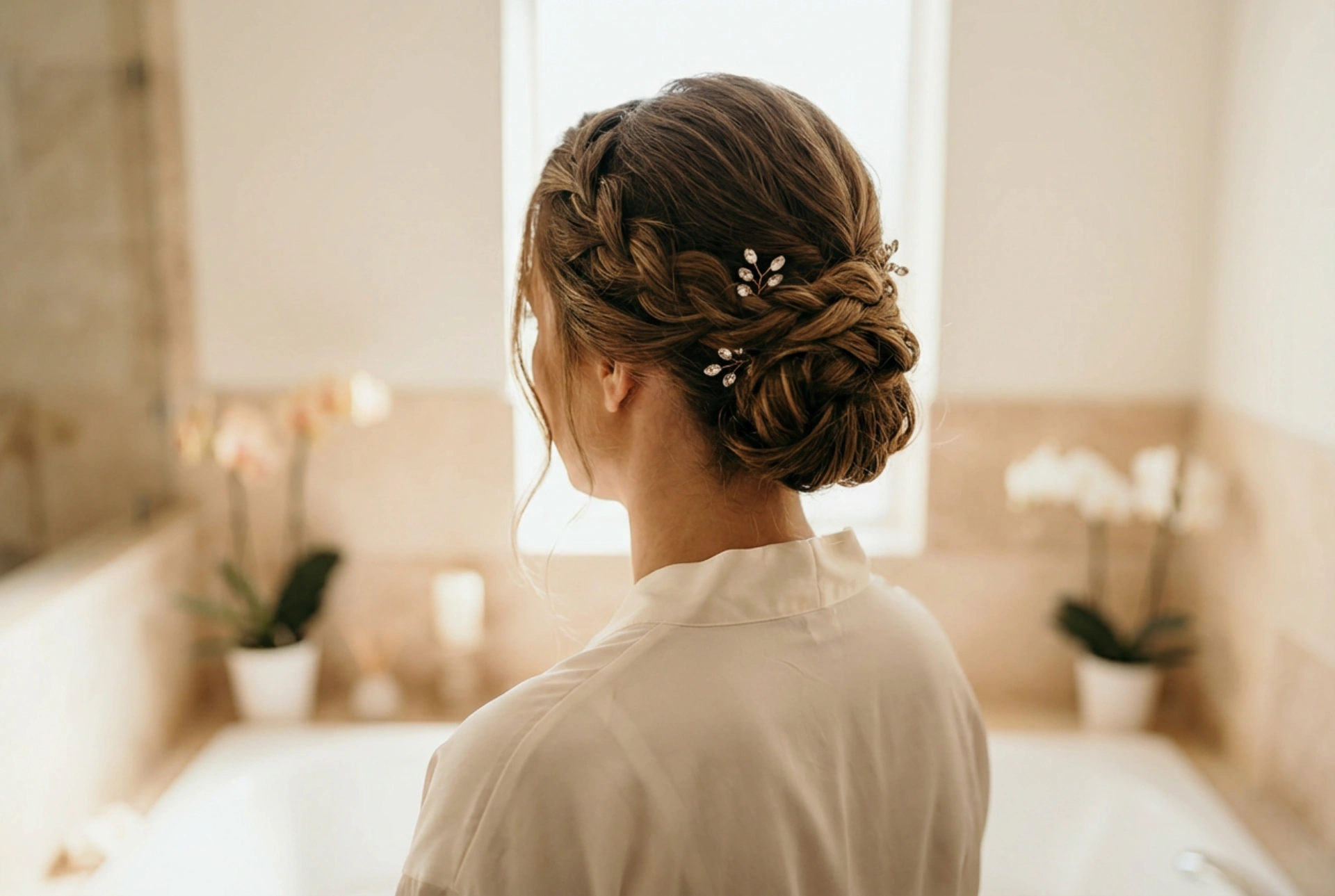 Halvlangt hår til bryllup: 3 elegante frisyreideer