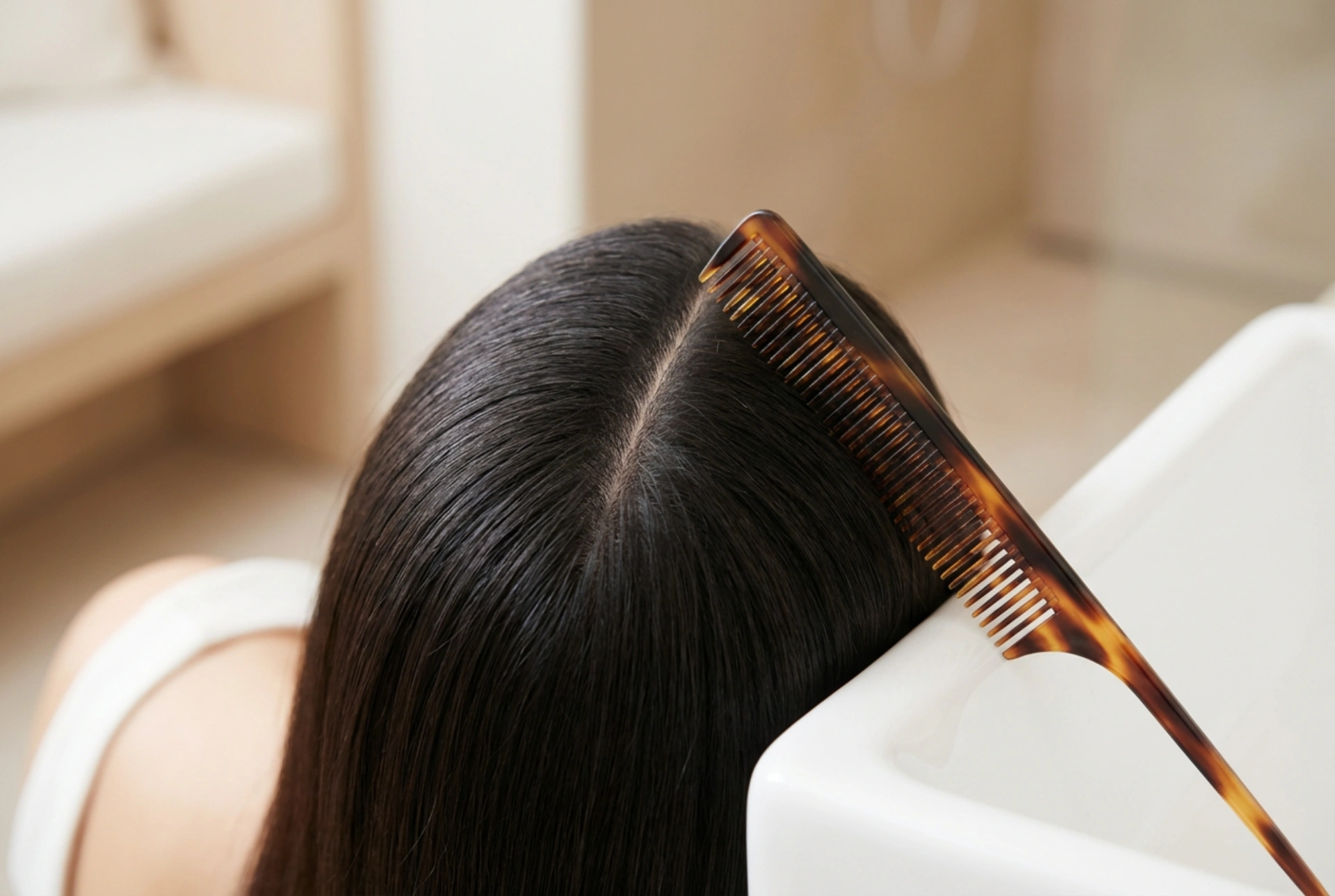 Symmetrisk frisyre: Slik styler du håret for en perfekt rett skill
