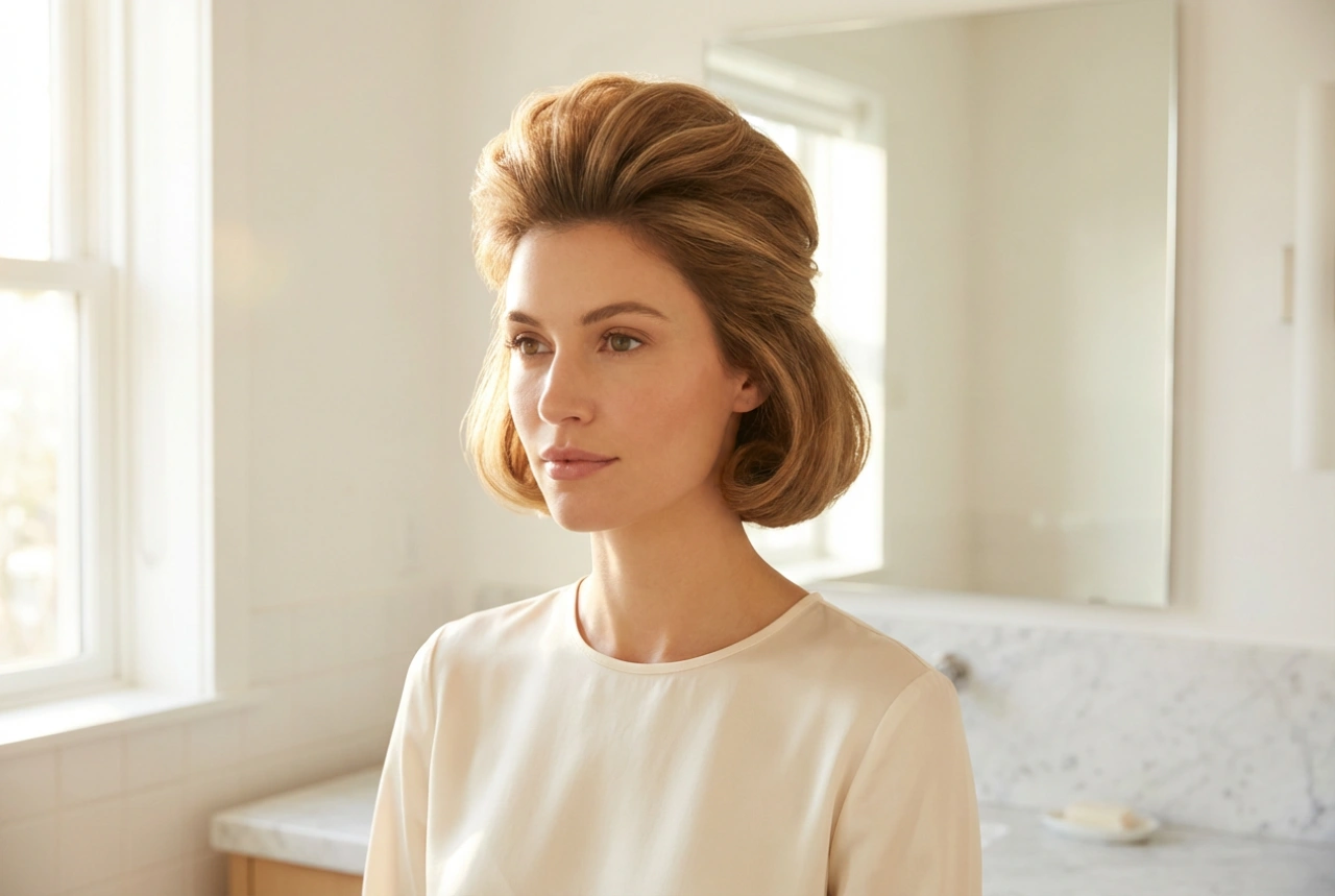 Retro-stil i hverdagen: 60-tallsfrisyre med løft ved roten