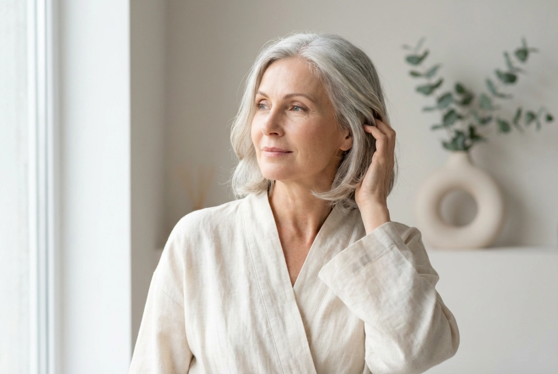 Frisyrer for kvinner over 60: myke klipp og enkel styling