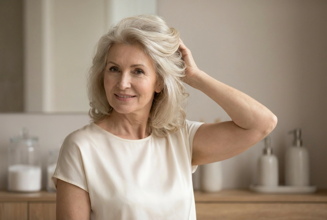 Frisyrer for sekstiåringer: Enkel styling og volumpleie