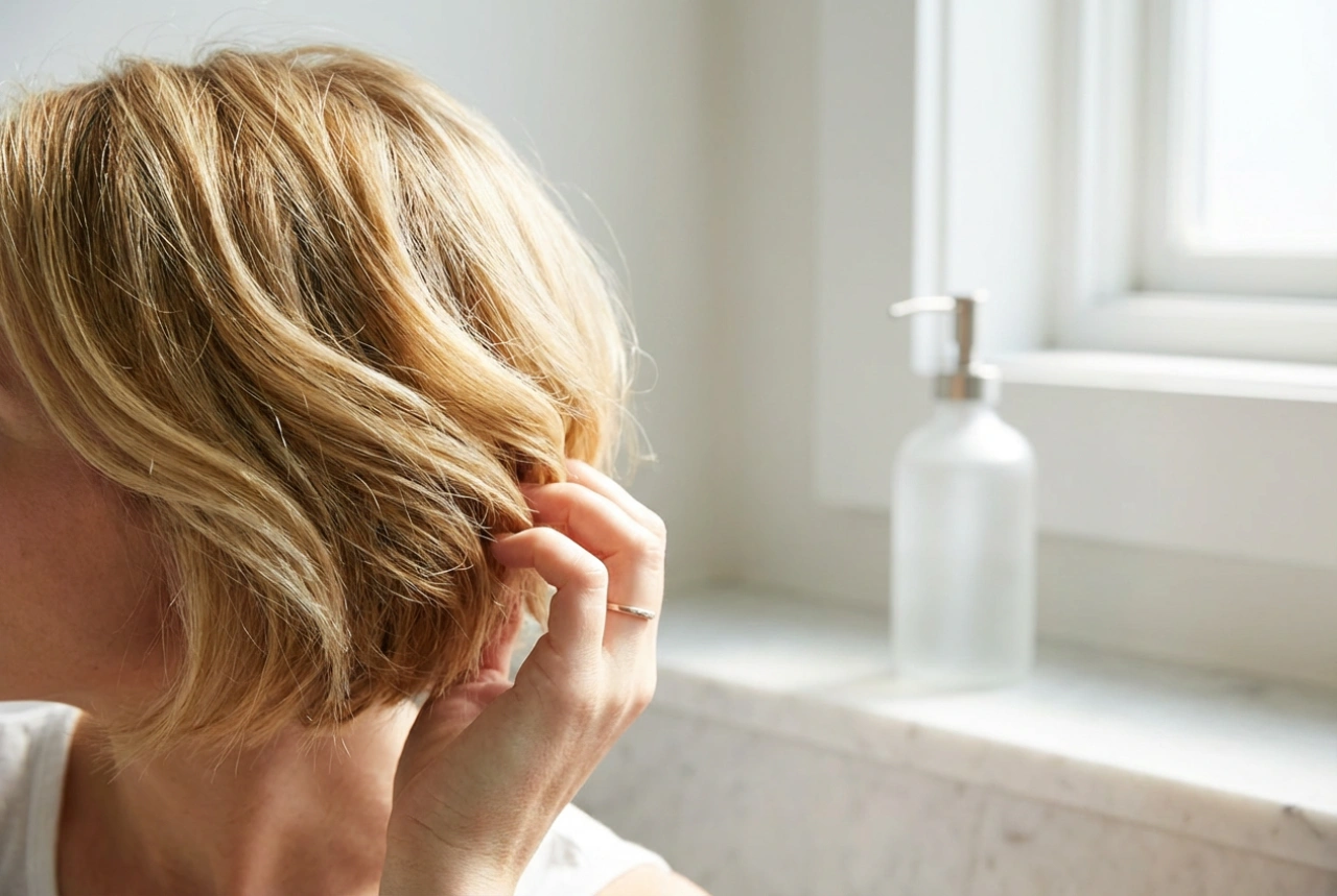 Kort blondt hår: fargebeskyttelse og enkel hverdagsstyling