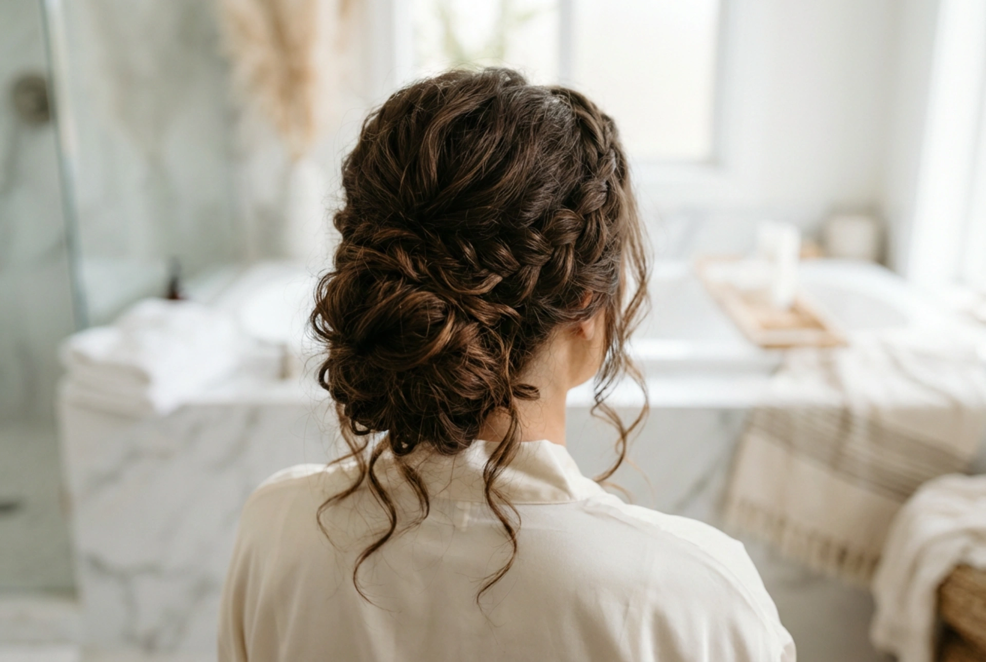 Krøller og oppsett: Slik kombinerer du krøllete hår med knute, flette og hestehale