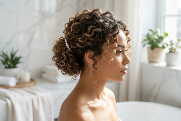 Håroppsett for krøllete hår: krøllkontroll, volum og tilbehør