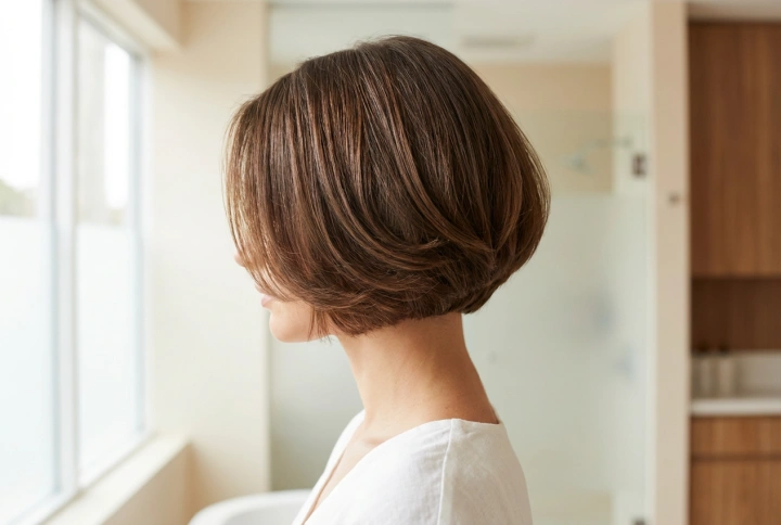 En elegant, lagdelt bob: Slik styler du lagene for et polert utseende