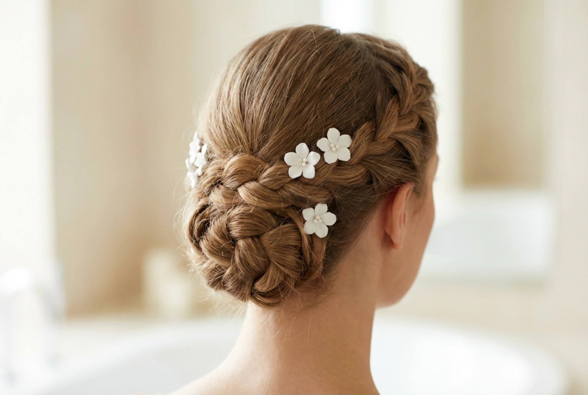 Flettefrisyrer til bryllup: Elegant styling for halvlangt hår steg for steg