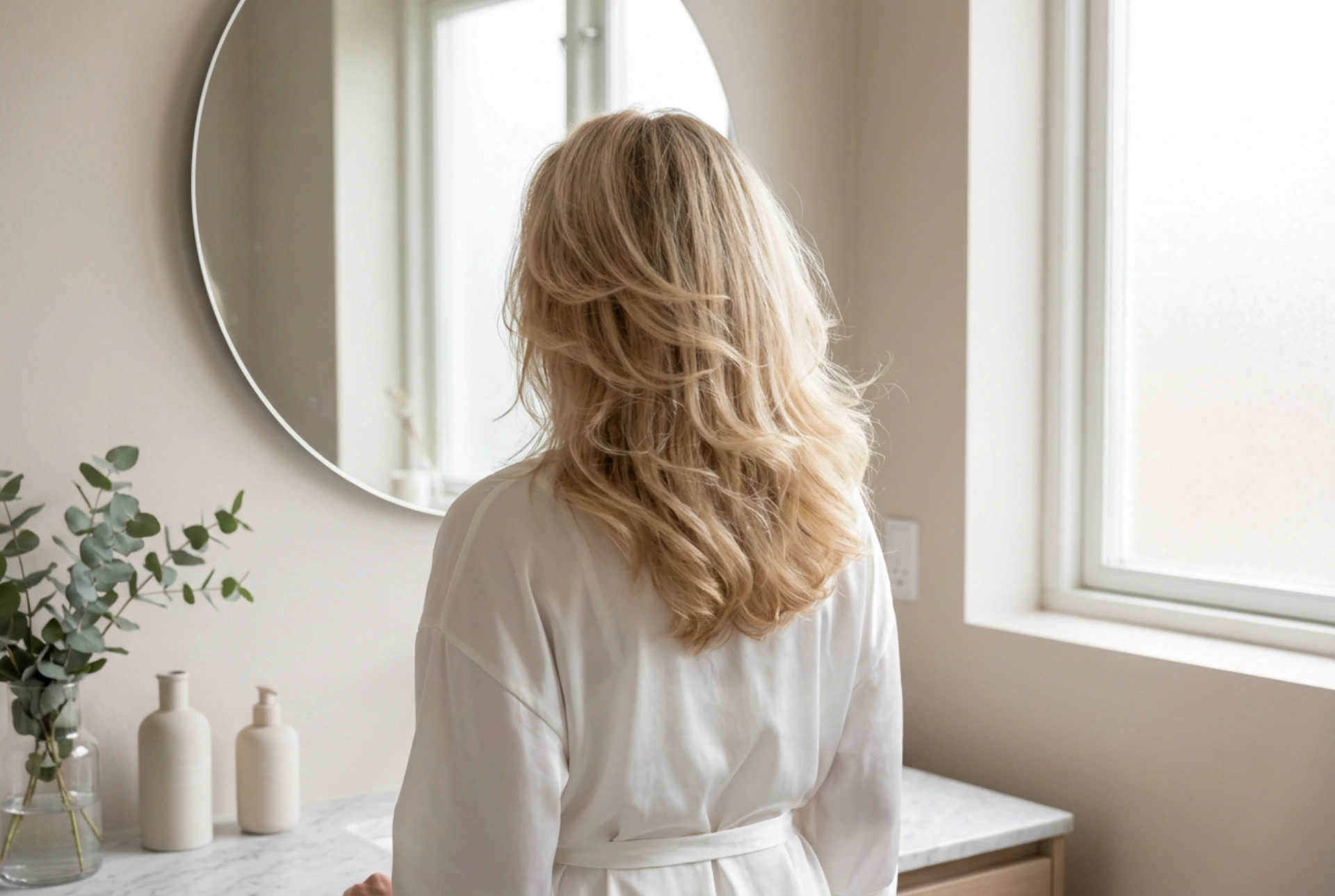 Oppklippet, mellomlangt hår: frisyrer som gir volum og letthet