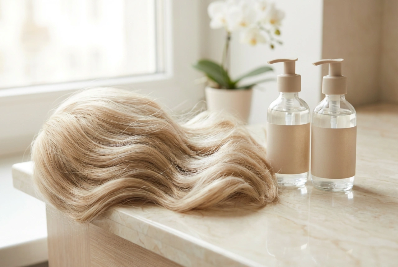 Frisyrer med syntetisk hår: oppsettinger, bølger og daglig pleie