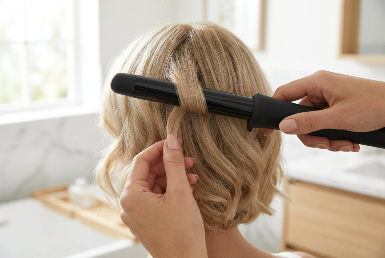 Krølltang for kort hår: diameter, krølleretninger og styling ved nakken