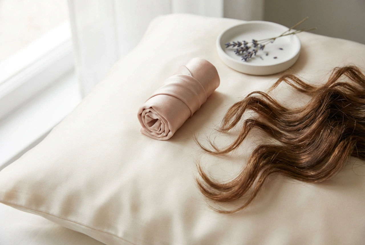 Silkerull for håret: nattbølger uten varme trinn for trinn