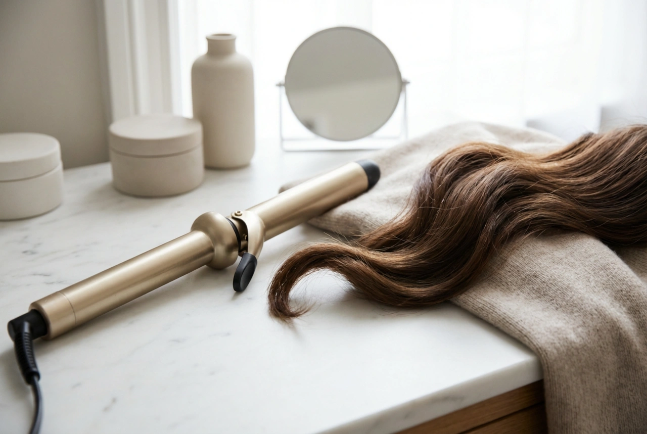 Krølltang for store krøller: riktig diameter, teknikk og avkjøling