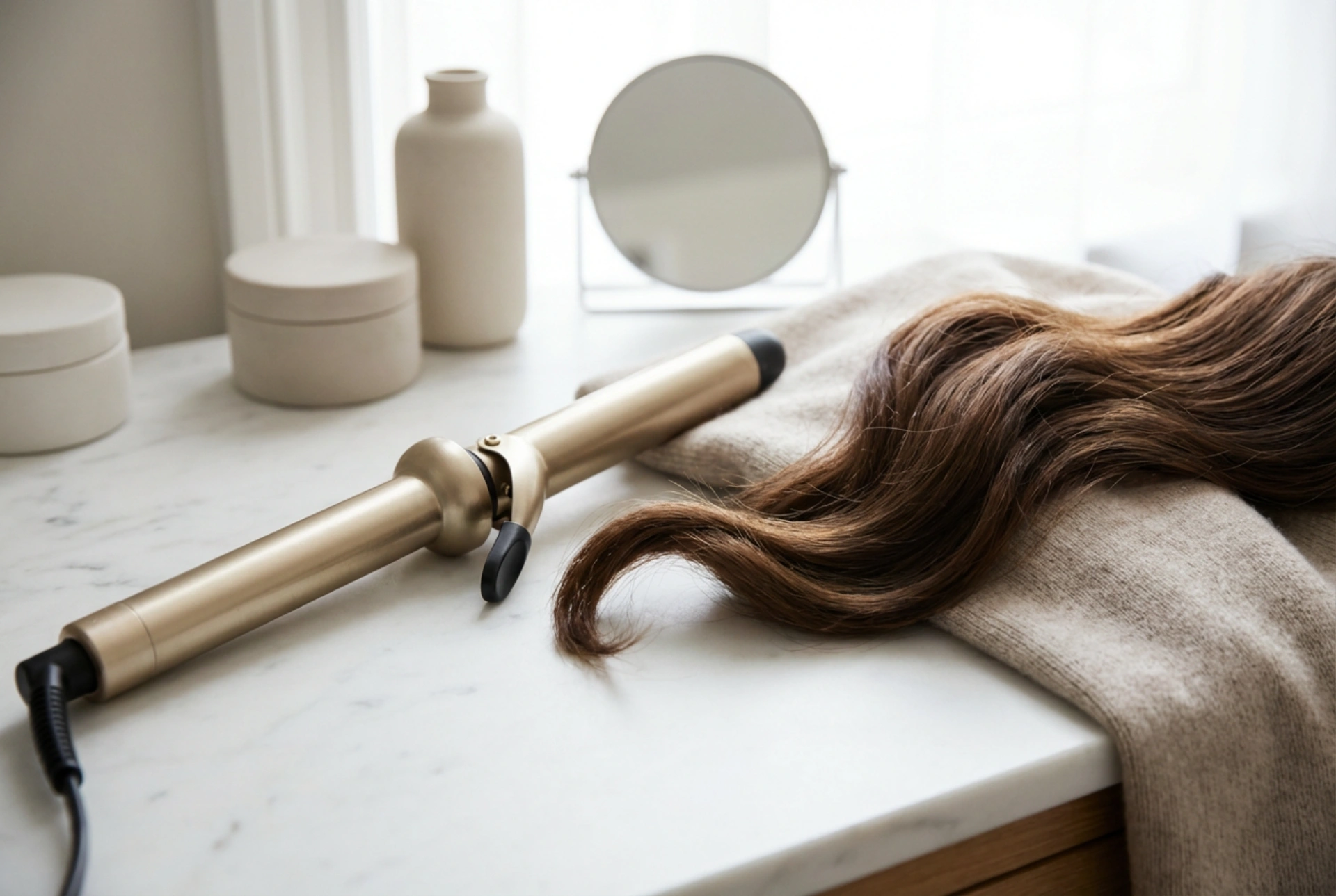 Krølltang for store krøller: riktig diameter, teknikk og avkjøling