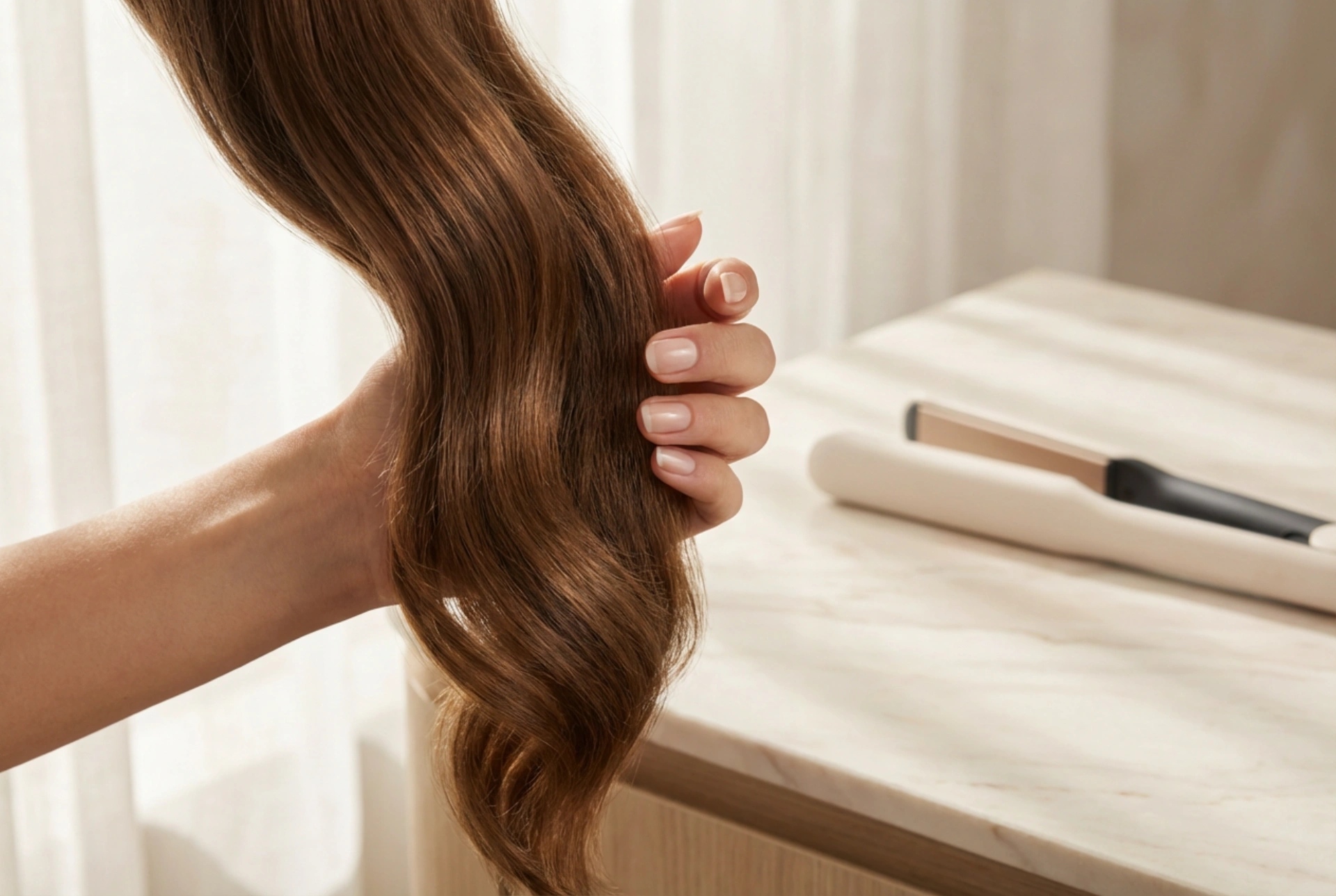 Varmluftsbørste med ionisering: myke bølger og mindre statisk hår