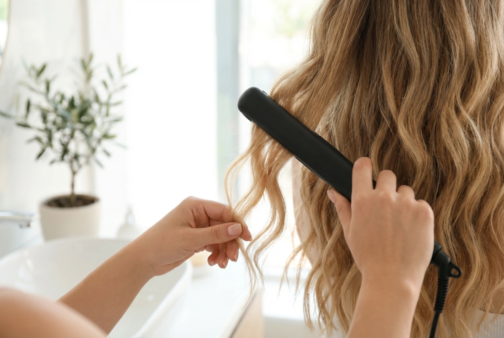 Rettetang til bølger: beach waves med rettetang steg for steg