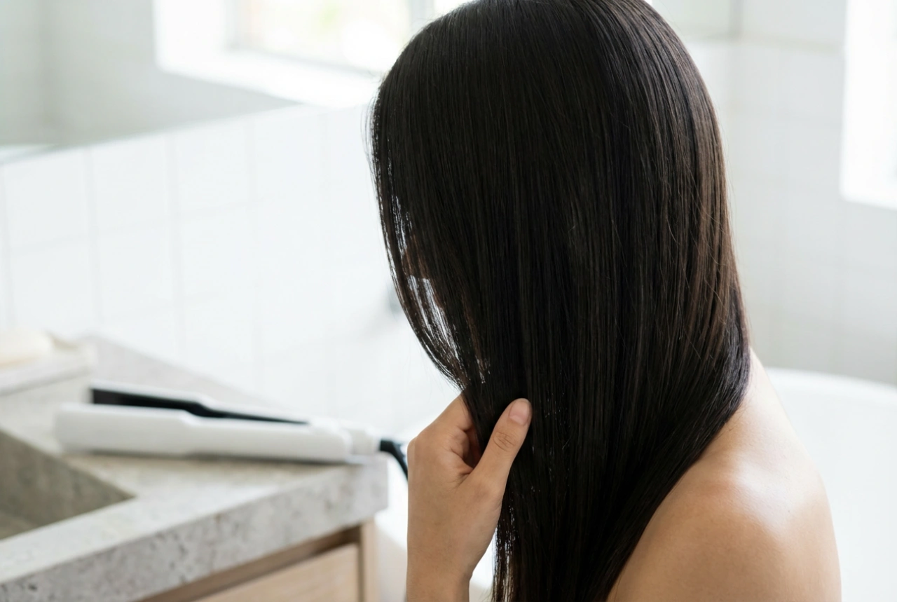Keratin-rettetang: Glatte lokker, strålende glans og varmebeskyttelse