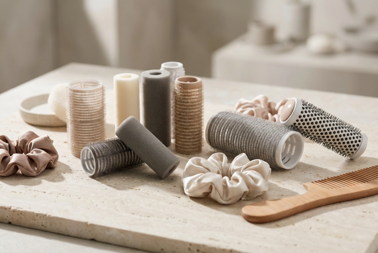 Hårruller for kort hår: valg av diameter og raske metoder