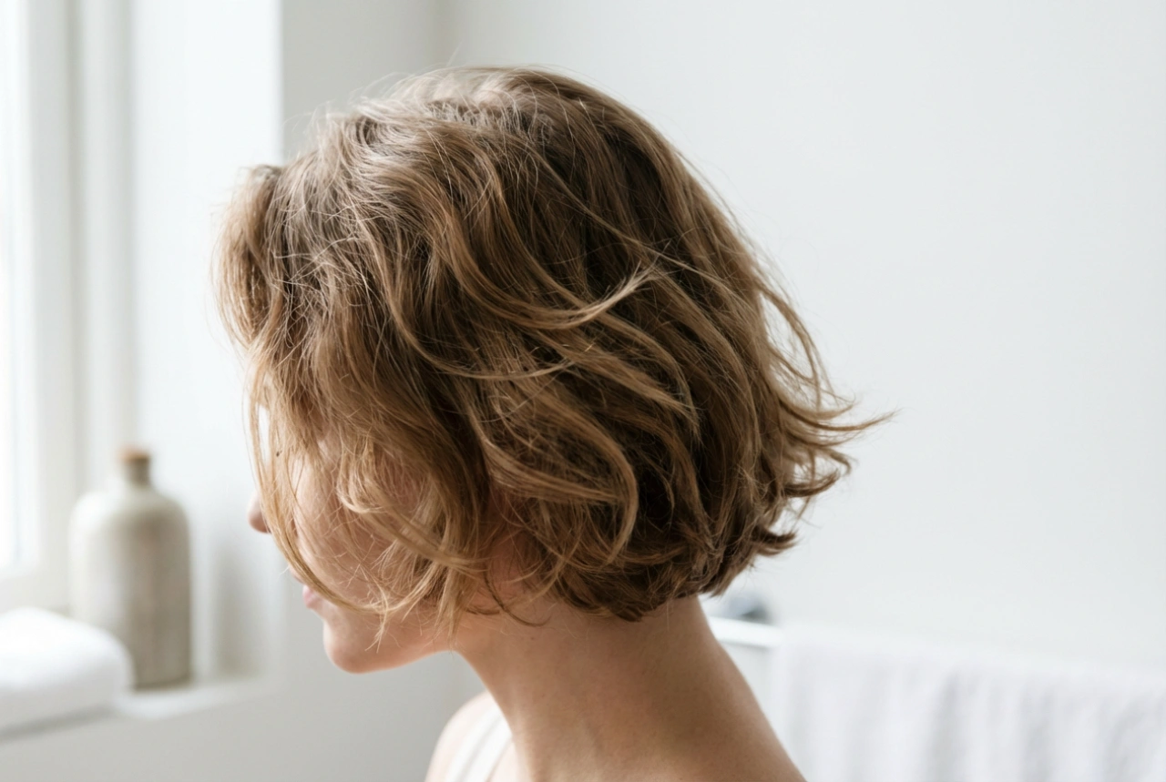 Lette bølger i kort hår: en naturlig effekt uten å tynge ned