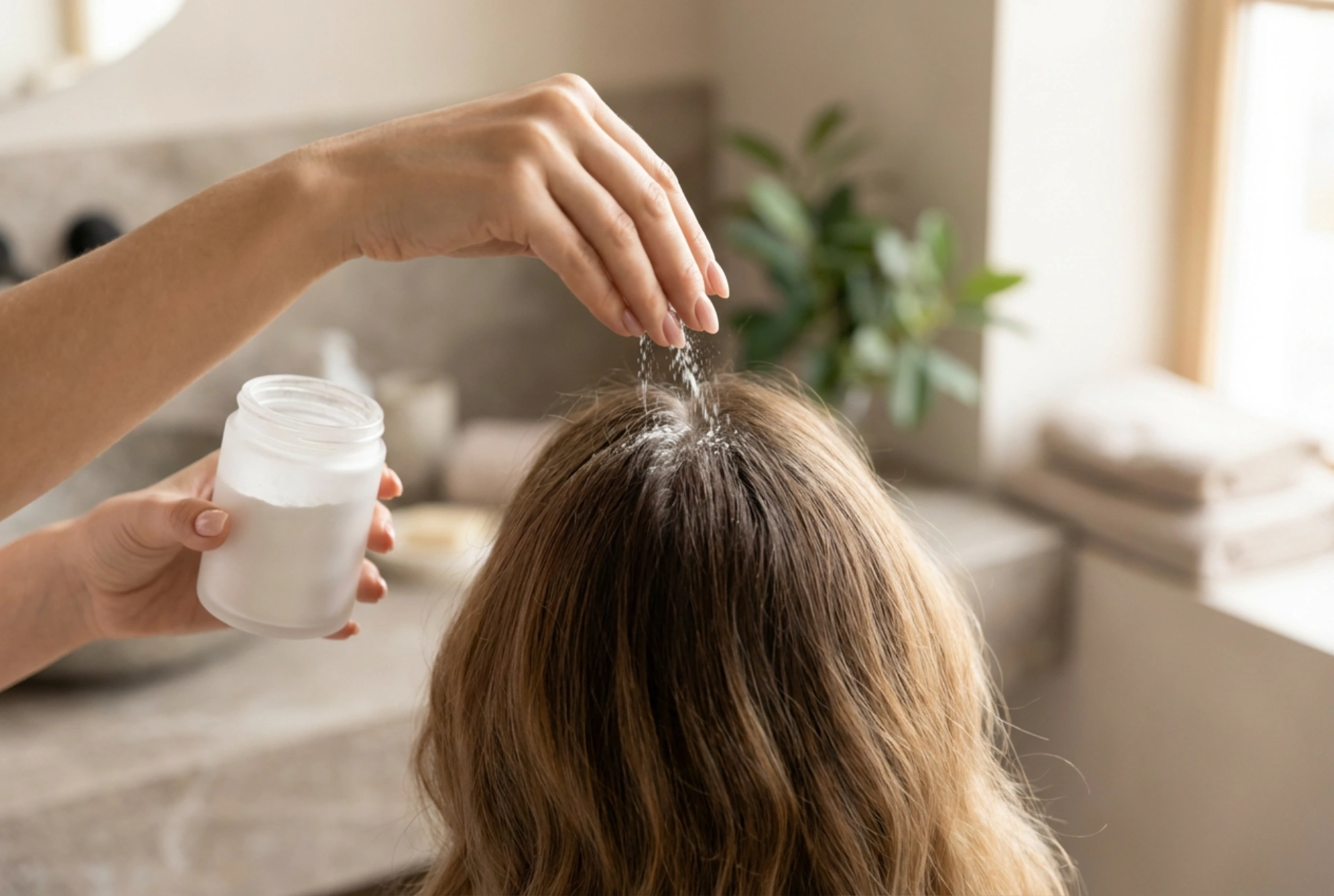 Hårpudder trinn for trinn: volum ved roten og tekstur