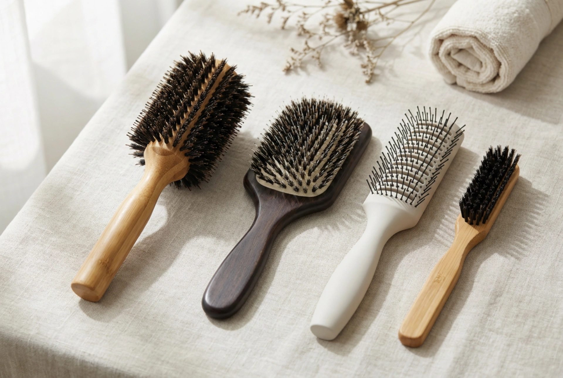 Profesjonelle hårbørster: valg av form, diameter og bust for styling