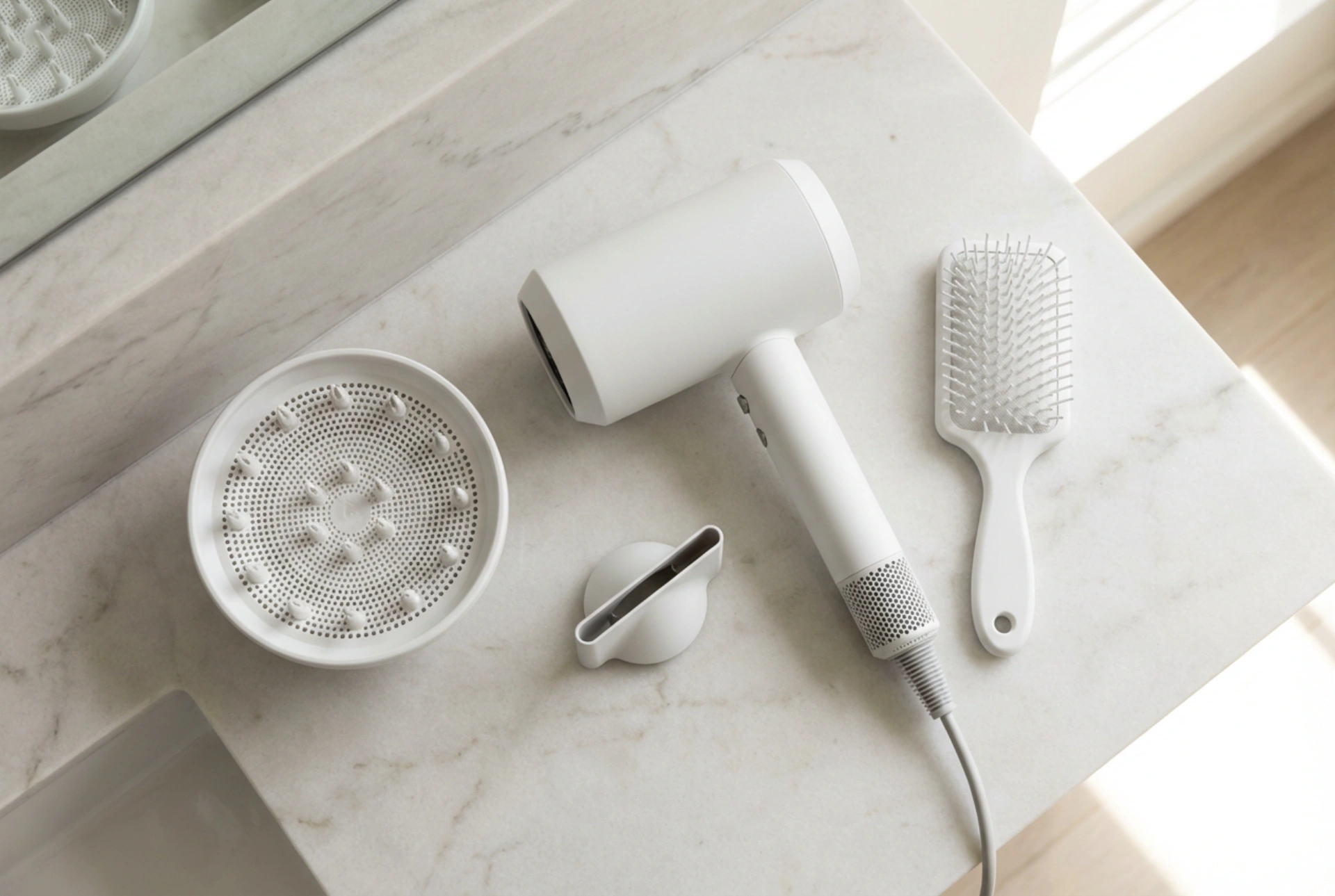 Hårføner med tilbehør: Forstå bruken av diffuser, konsentrator og børste