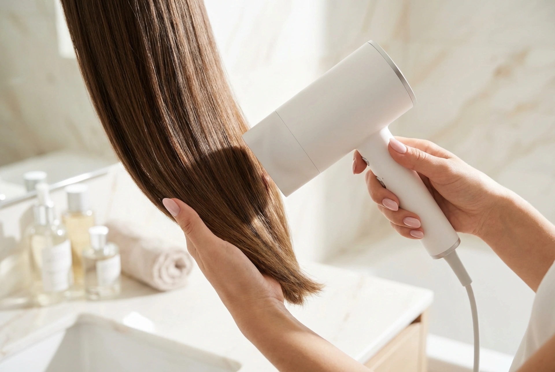 Ionisk hårføner: raskere tørking og mindre krus, slik bruker du den