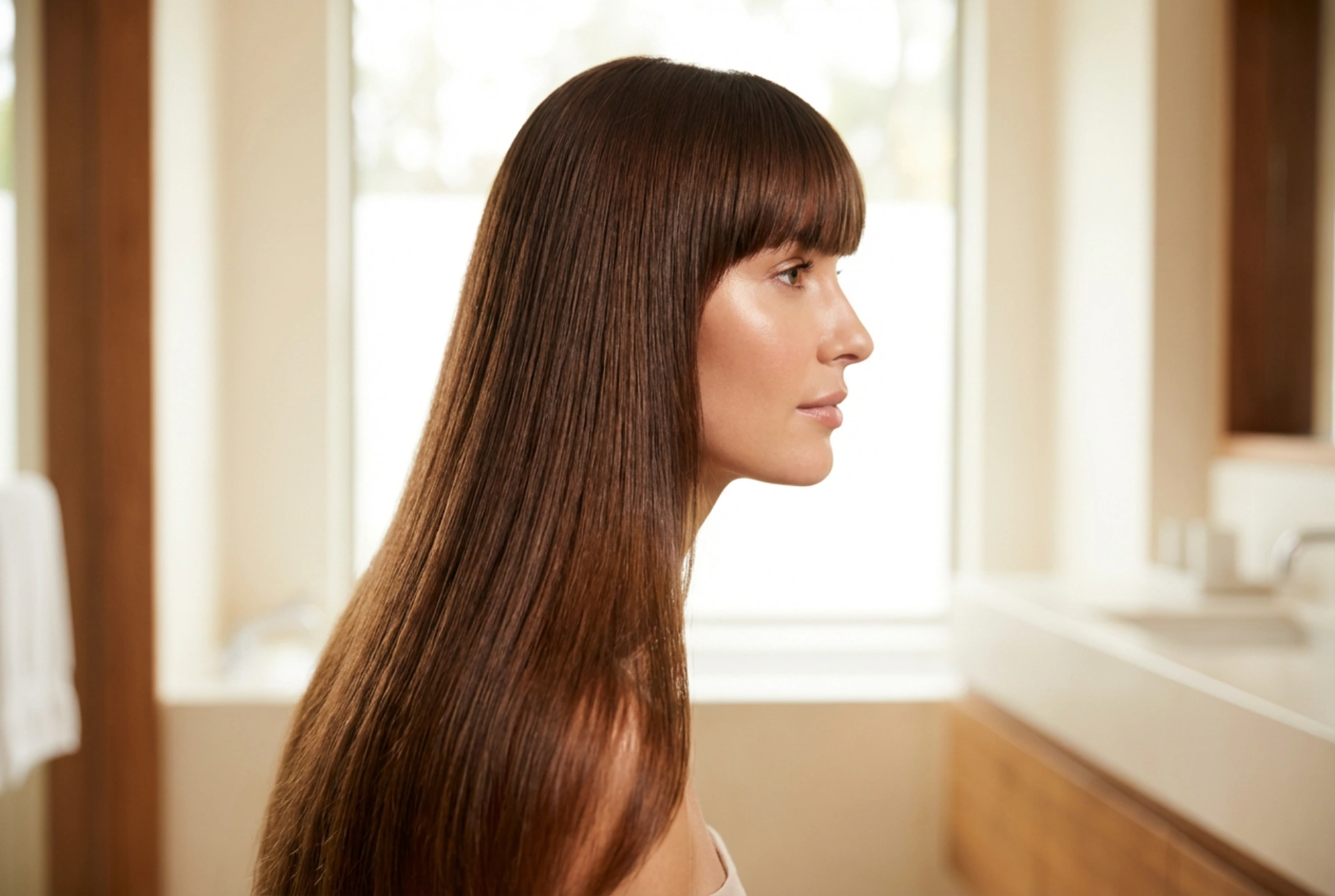 Langt hår med pannelugg: hvordan style det og fremheve formen