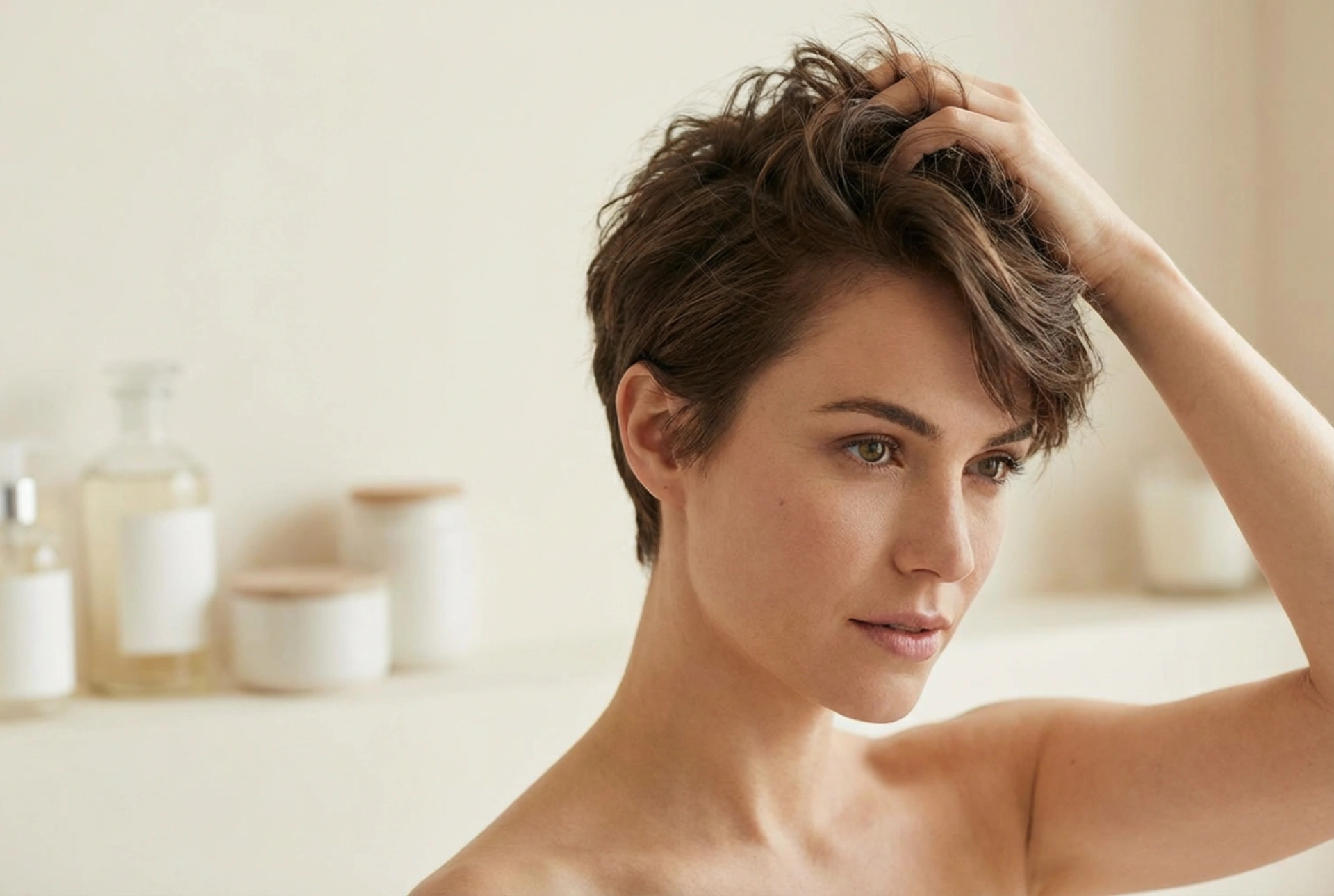 French crop-frisyre: daglig styling med tekstur og volum