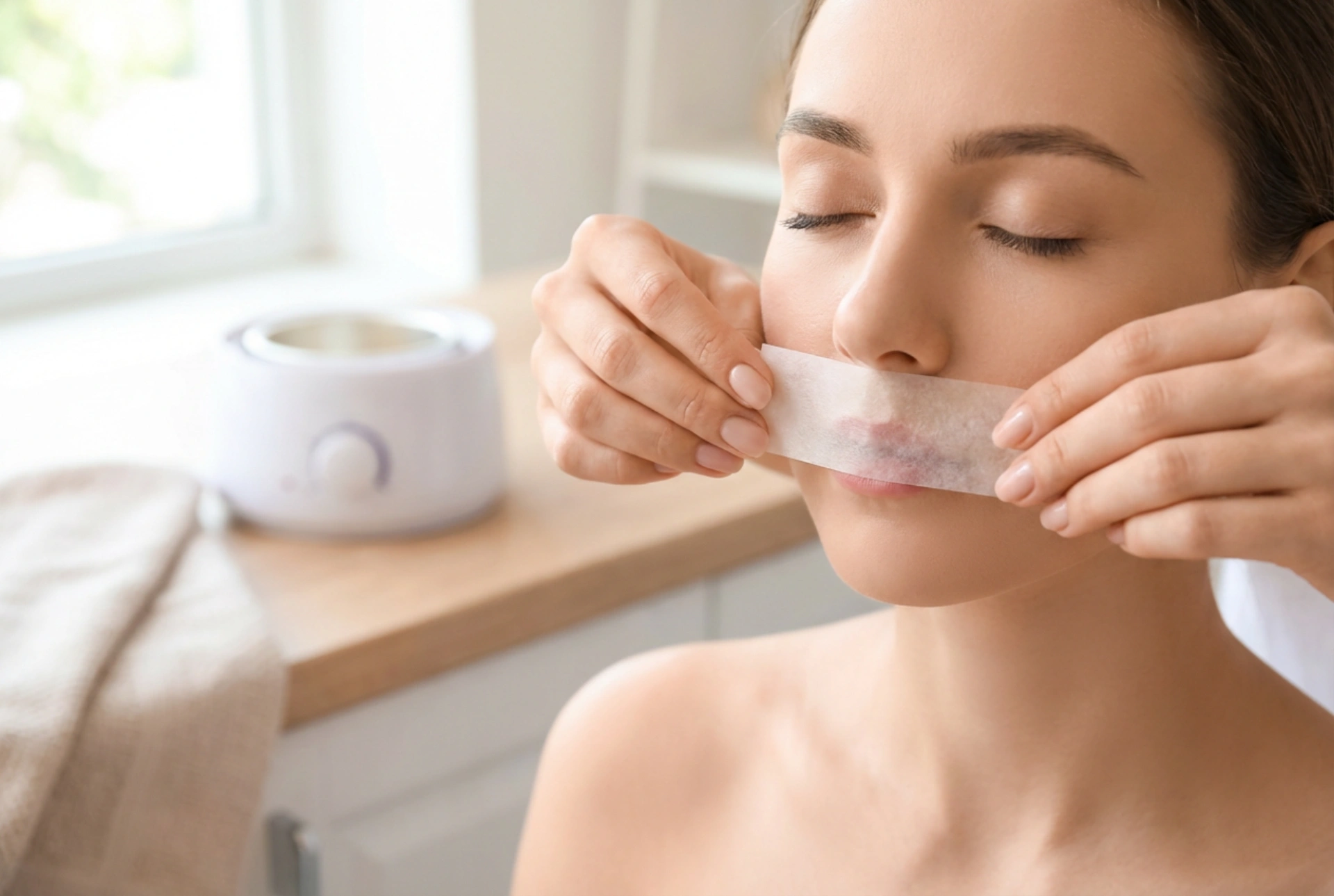 Skånsom voksing av overleppen: En steg-for-steg guide for å unngå rødhet