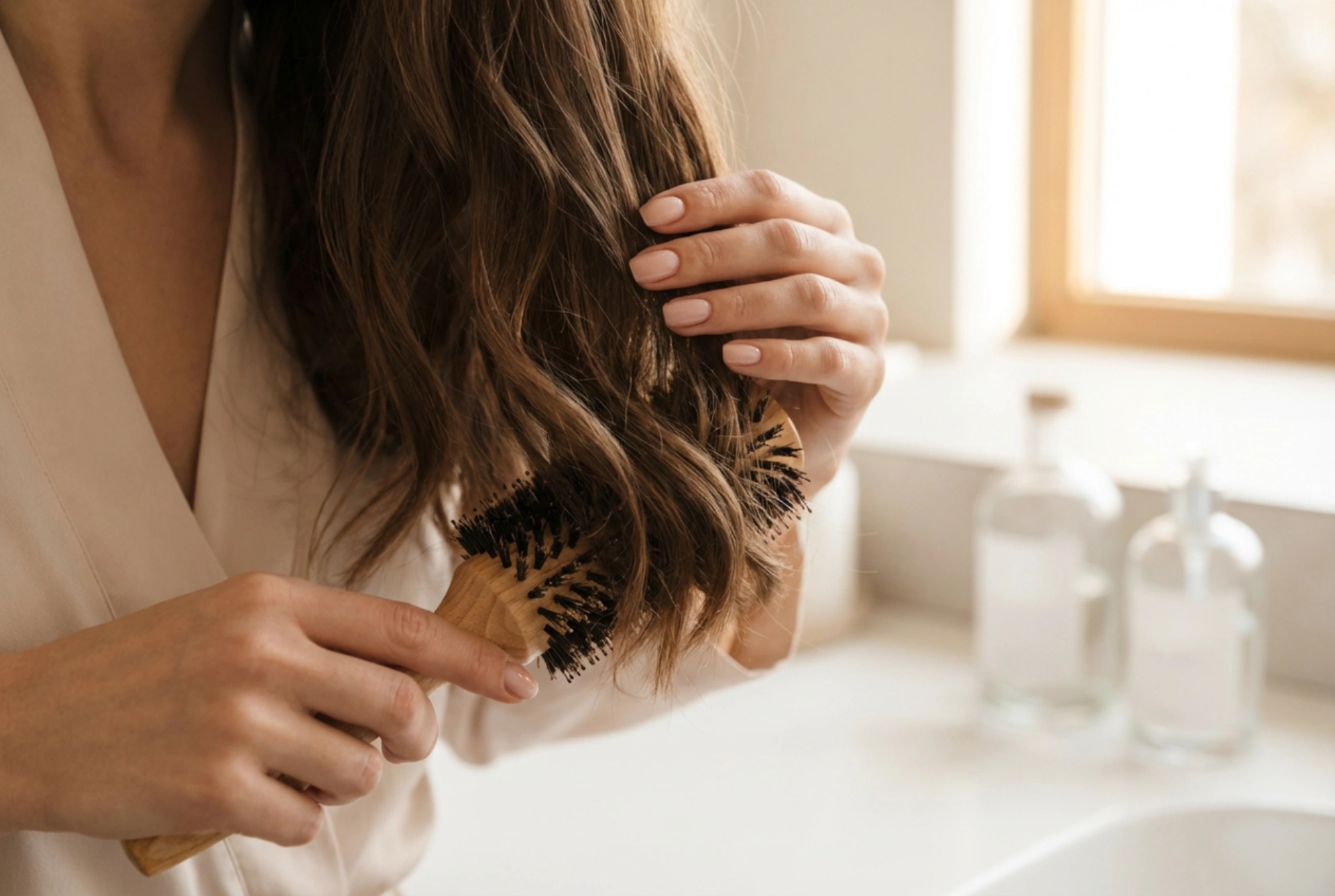 Lagdelt hår til skuldrene: daglig styling trinn for trinn