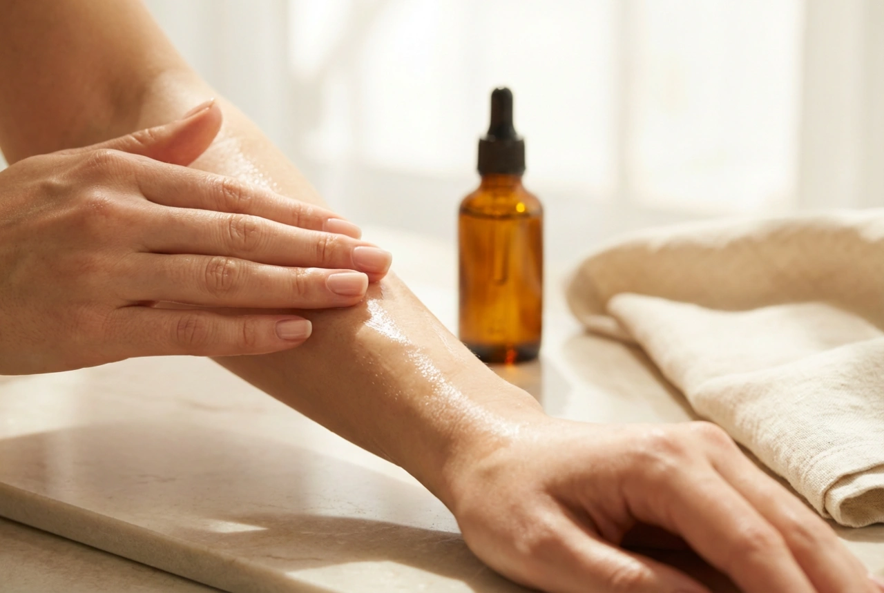 Fuktighetsgivende kroppsolje: valg av formel og massasjeteknikk