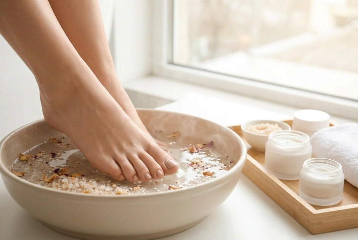 Sprekkende føtter: Hvordan kombinere peeling, krem og saltbad