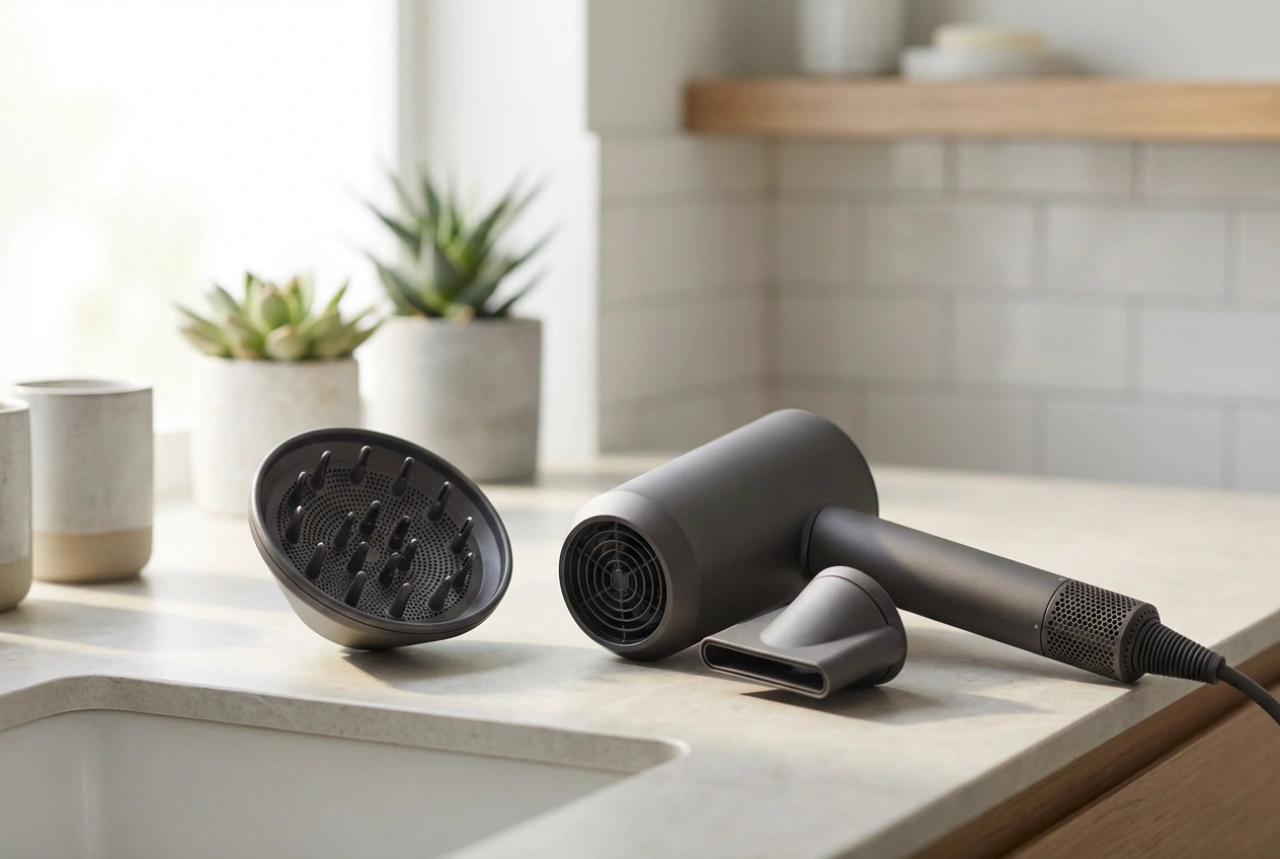 Hårfønere og sunn tørking: diffuser, konsentrator og avstand