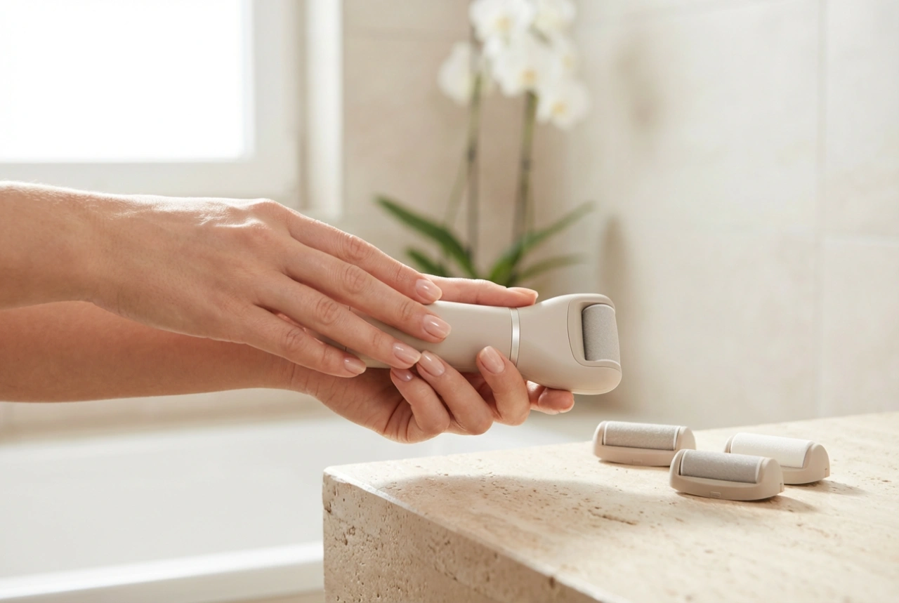 Elektrisk fotfil: innstillinger, bytte av ruller og sikker bruk