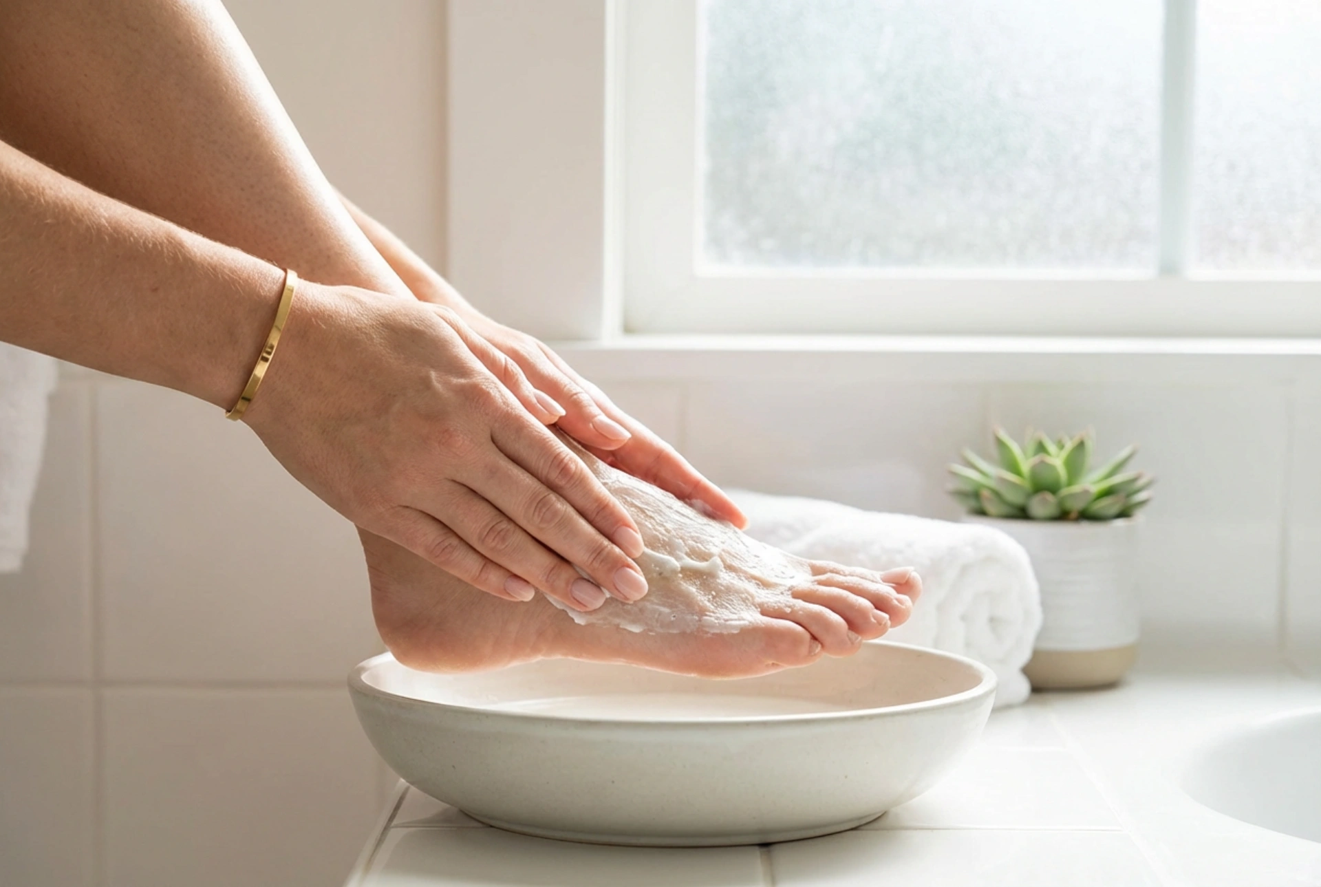 Eksfolierende fotmaske: Slik utfører du behandlingen trygt hjemme