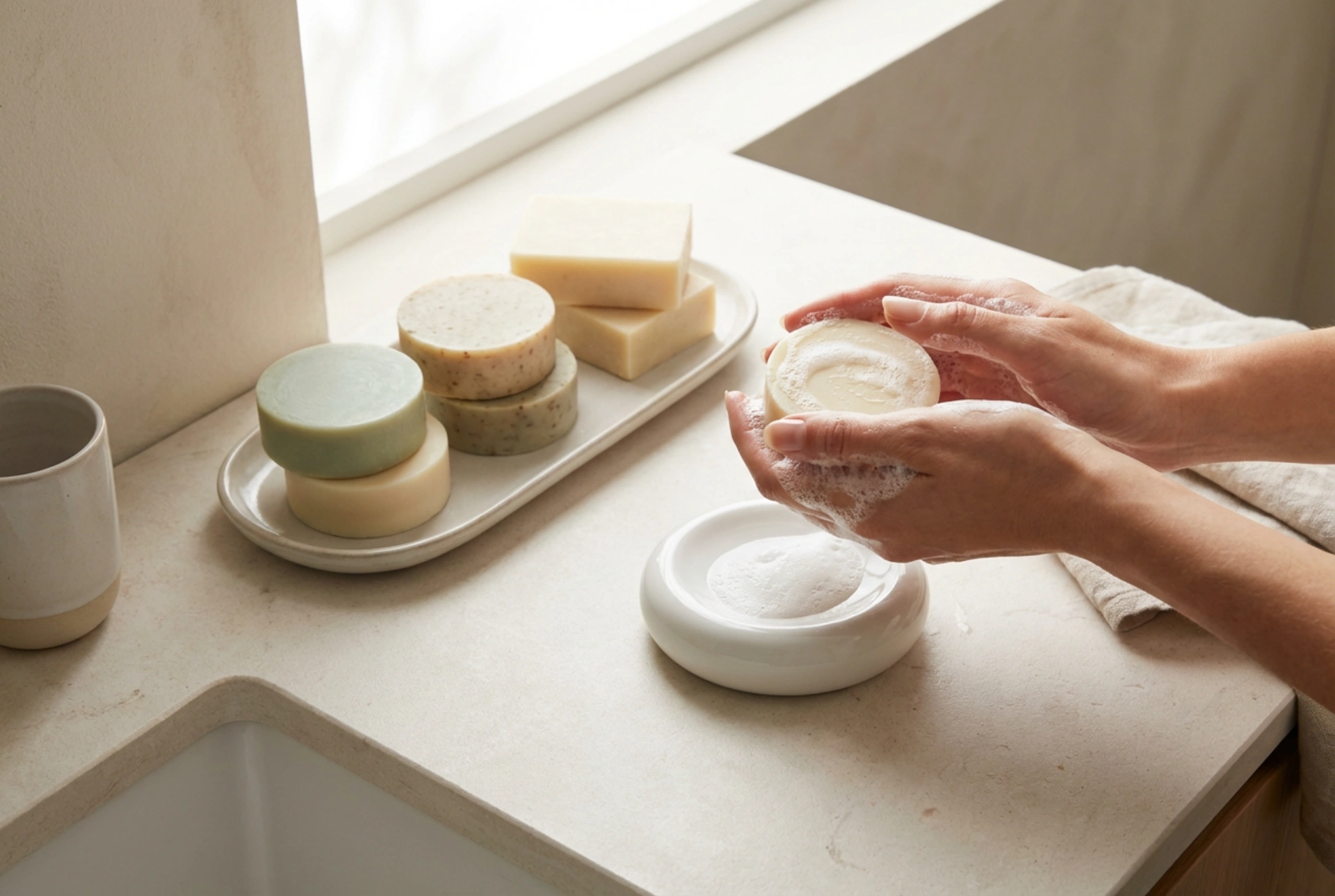 Såpestykke: valg, skumming og oppbevaring uten å bli mykt