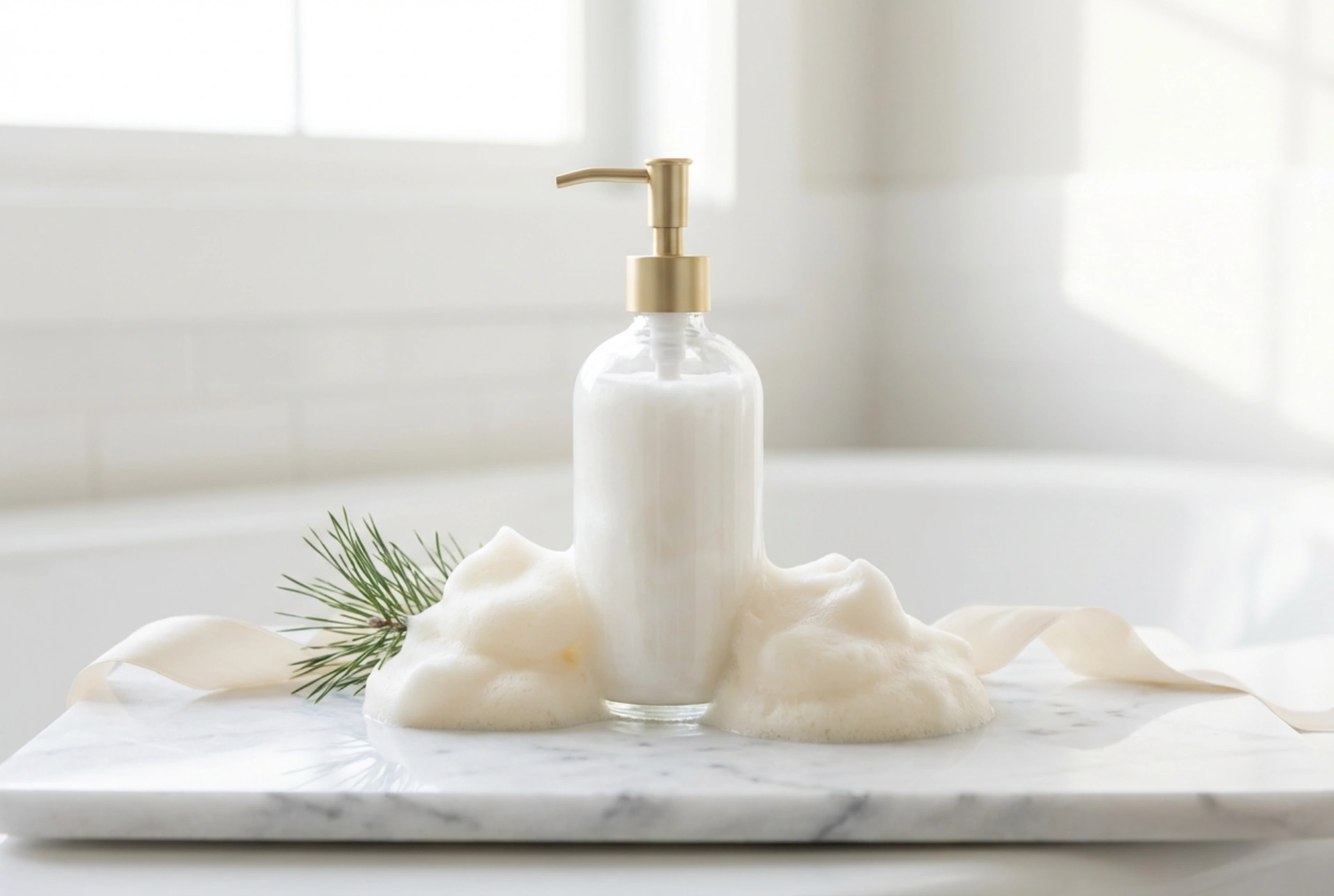 Dufter og skum: Juleinspirert dusjgelé uten hudirritasjon