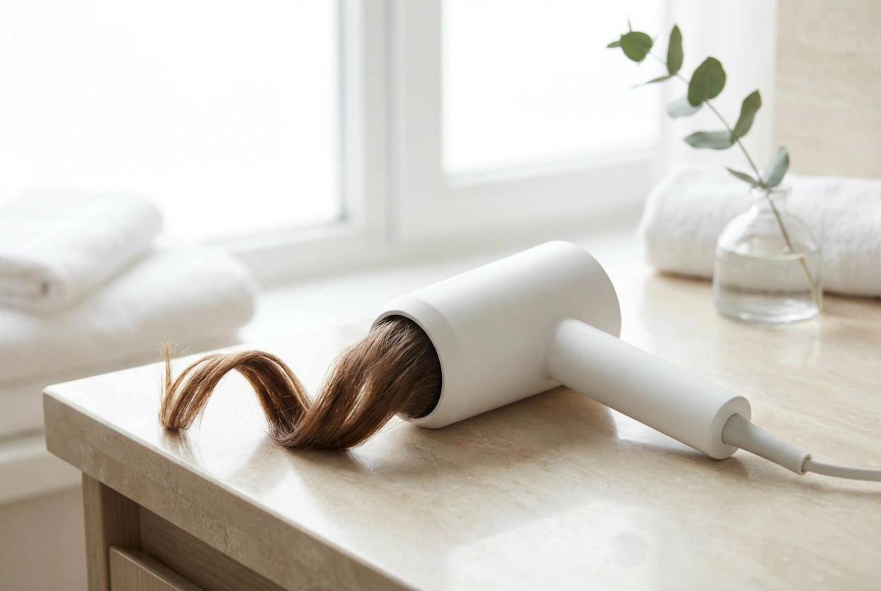 En god hårføner: nøkkelfunksjoner og metoder for skånsom tørking