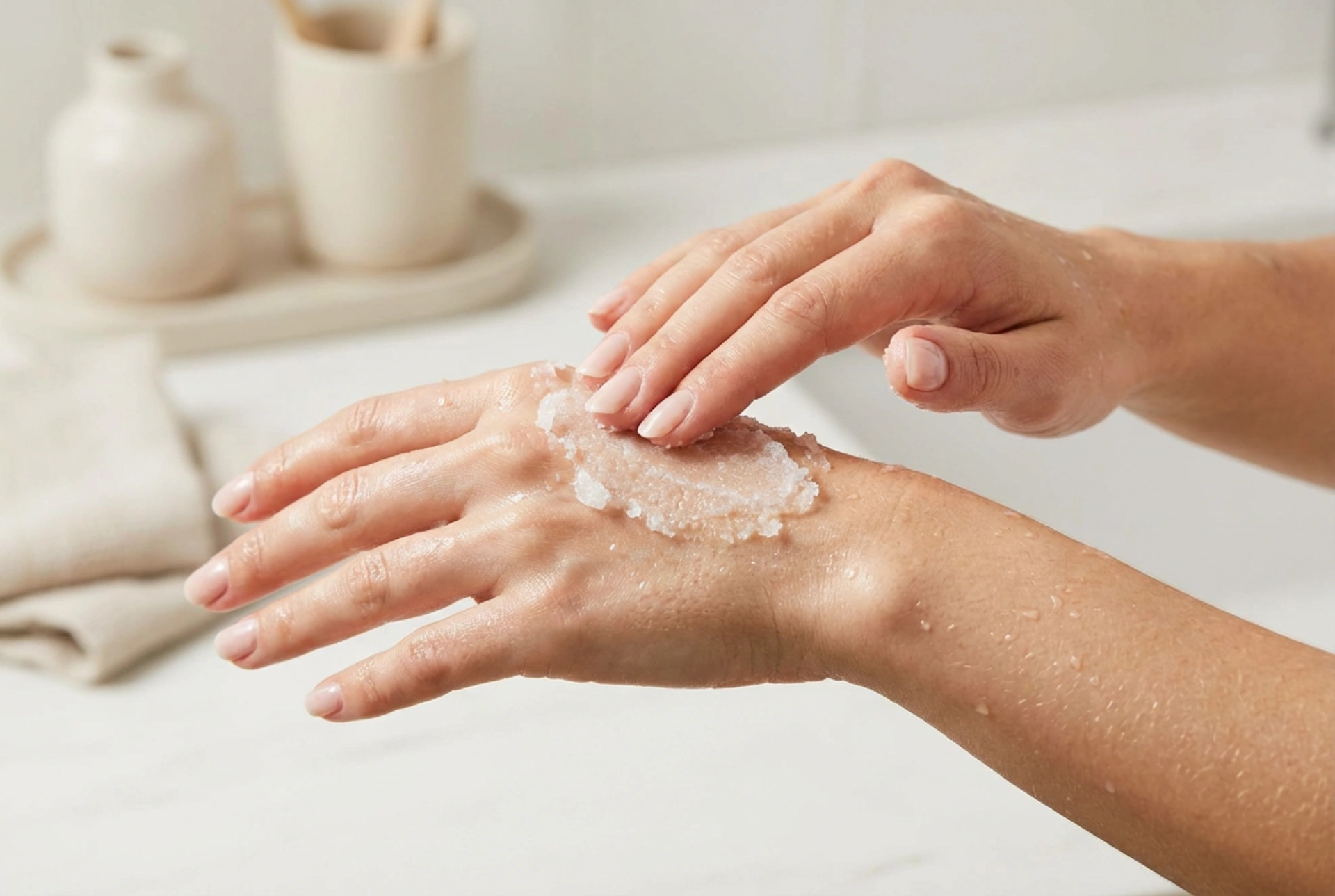 Sukkerskrubb: en enkel måte å få glatt hud og bedre absorpsjon