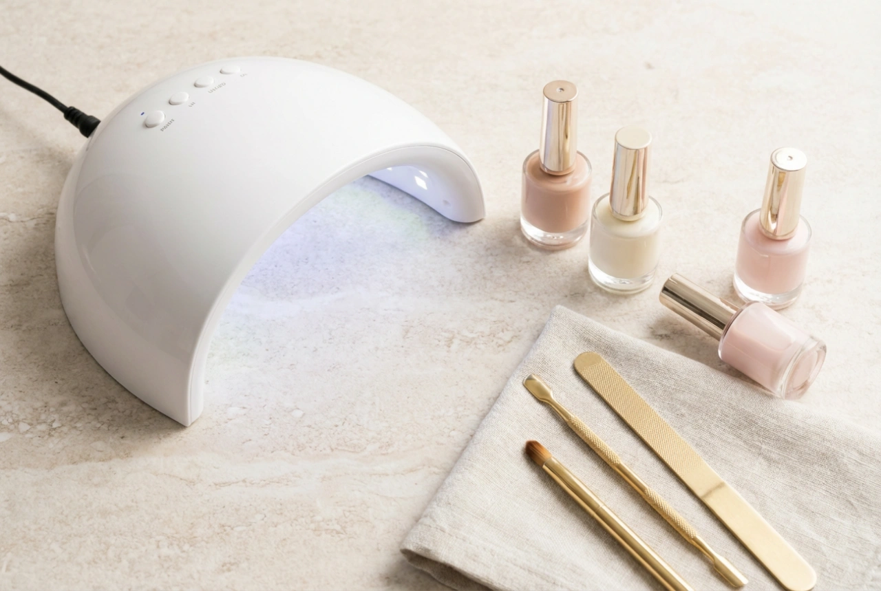 Slik setter du sammen et startsett for gelnegler: utstyr og lampe