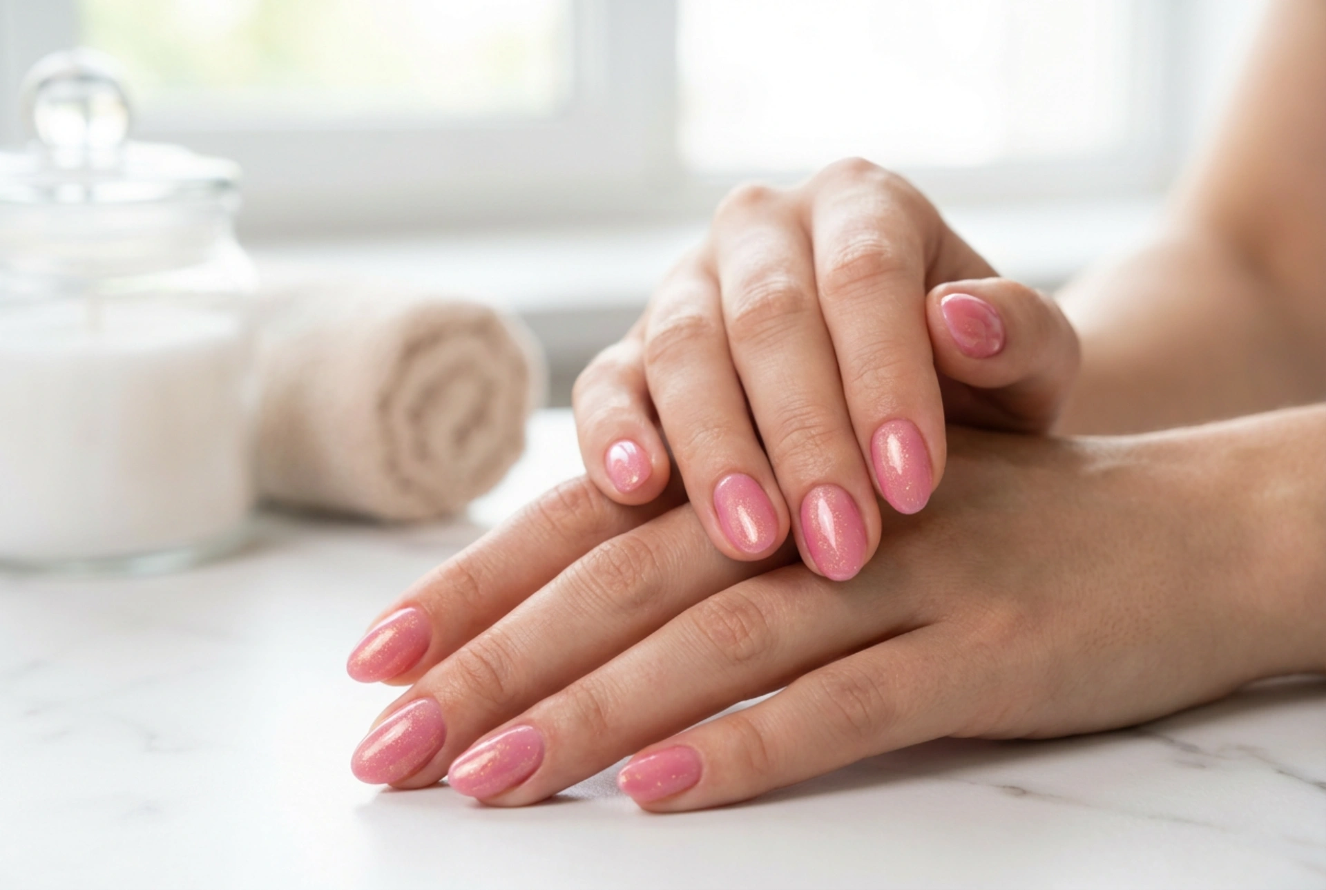 Rosa Hybridlakk med Glimmer: Oppnå Jevn Dekning, Glans og Holdbarhet